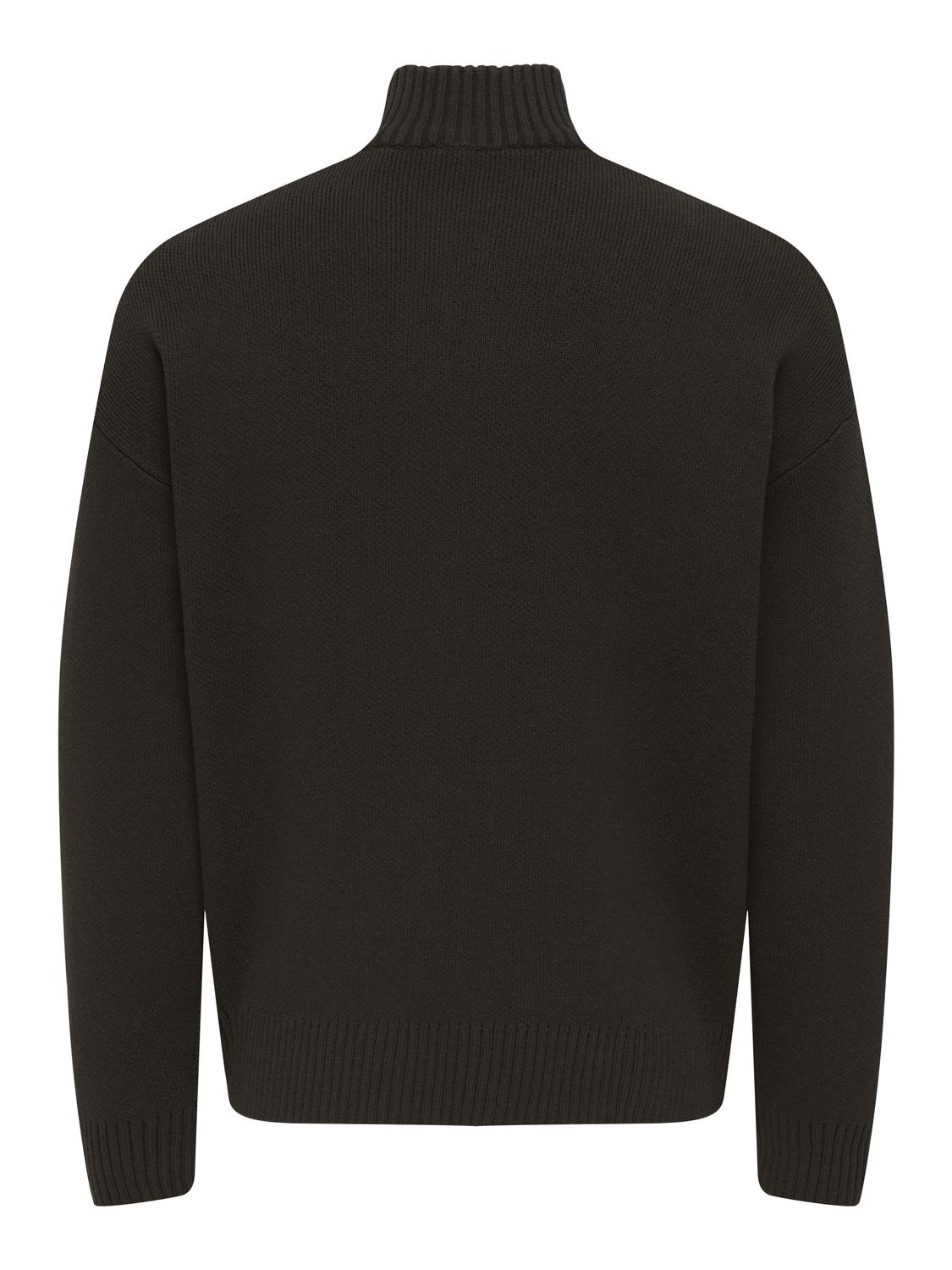 ONSBLAKE BOXY HIGH NECK CARD KNIT NOOS - 7