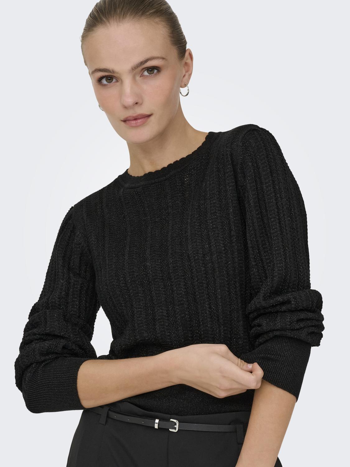 JDYBEAUTY L/S GLITTER PULLOVER KNT - 4