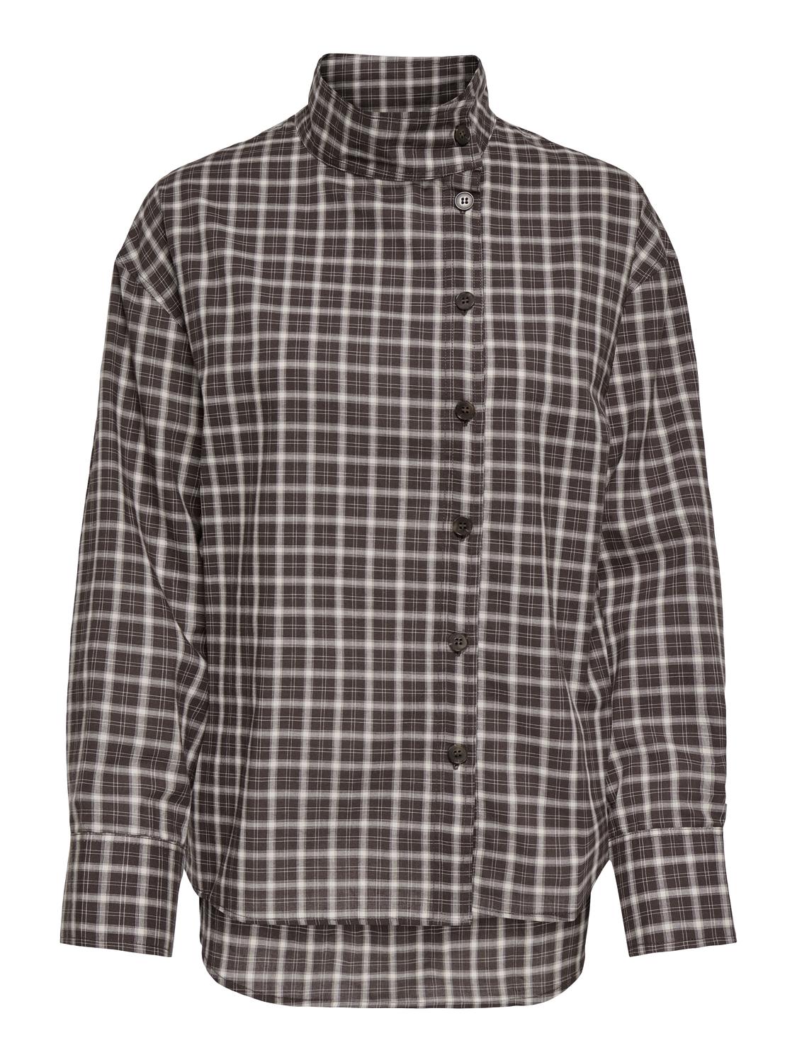 ONLFREYA CHECK HIGH NECK SHIRT WVN EX