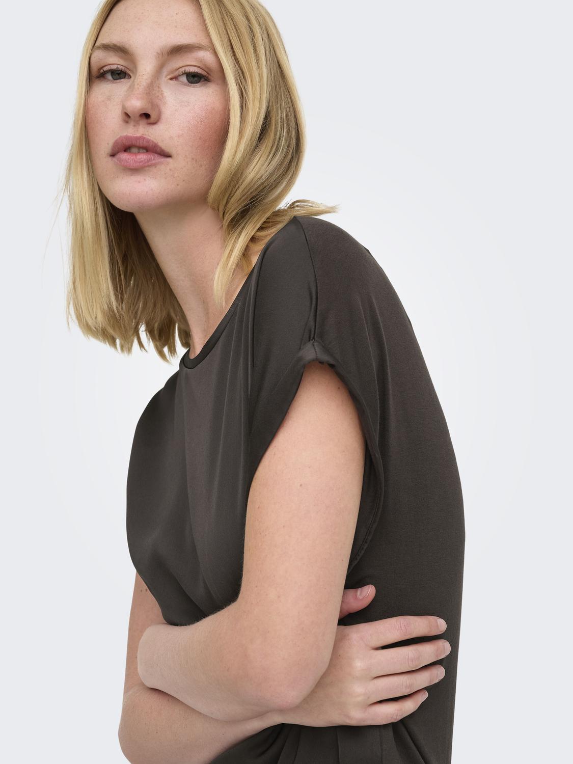 ONLLIEKE O-hals top met korte mouwen voor de vrouwelijke stijl - 4