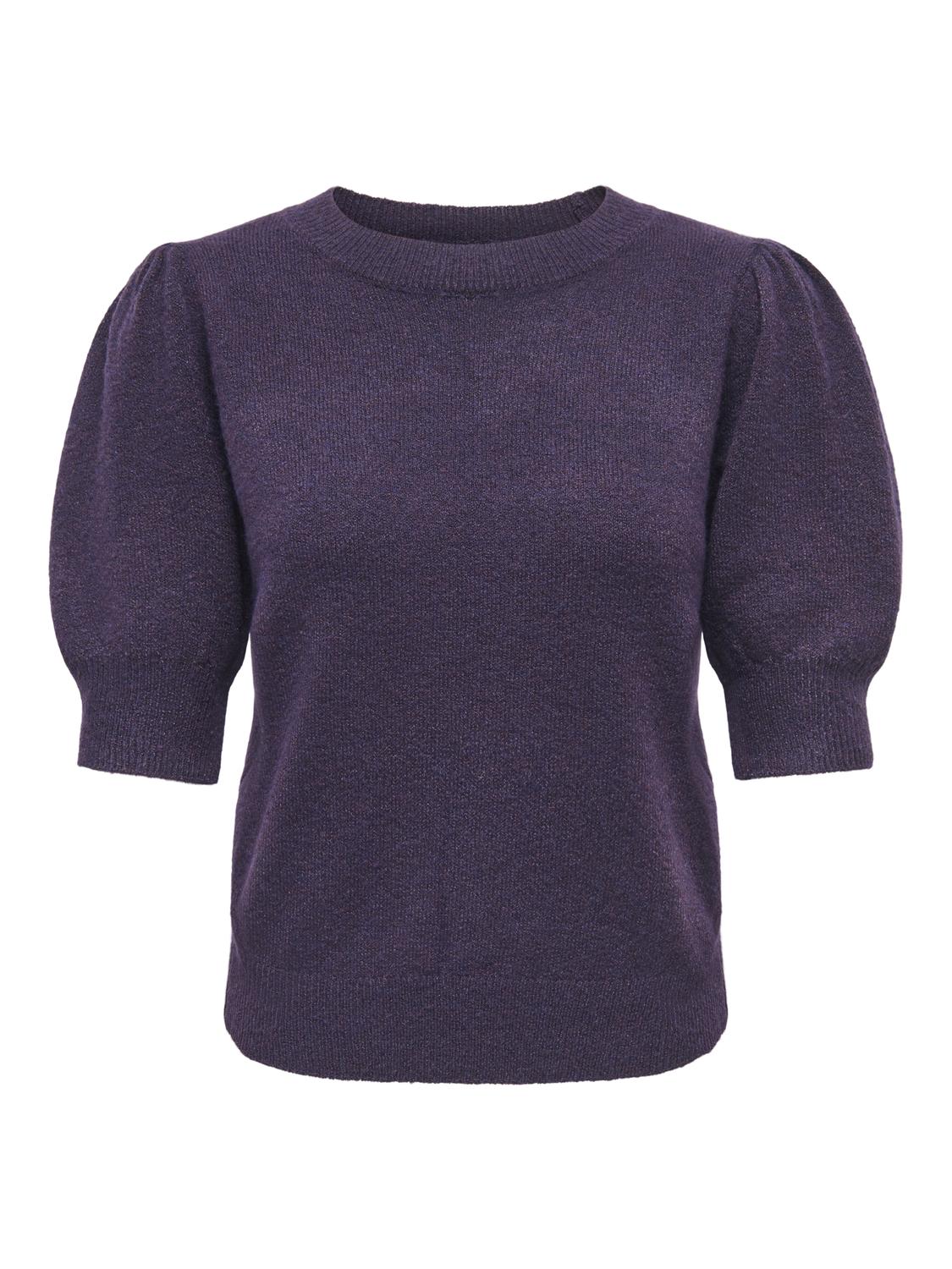 ONLRICA Pull en maille à manches longues avec col en O