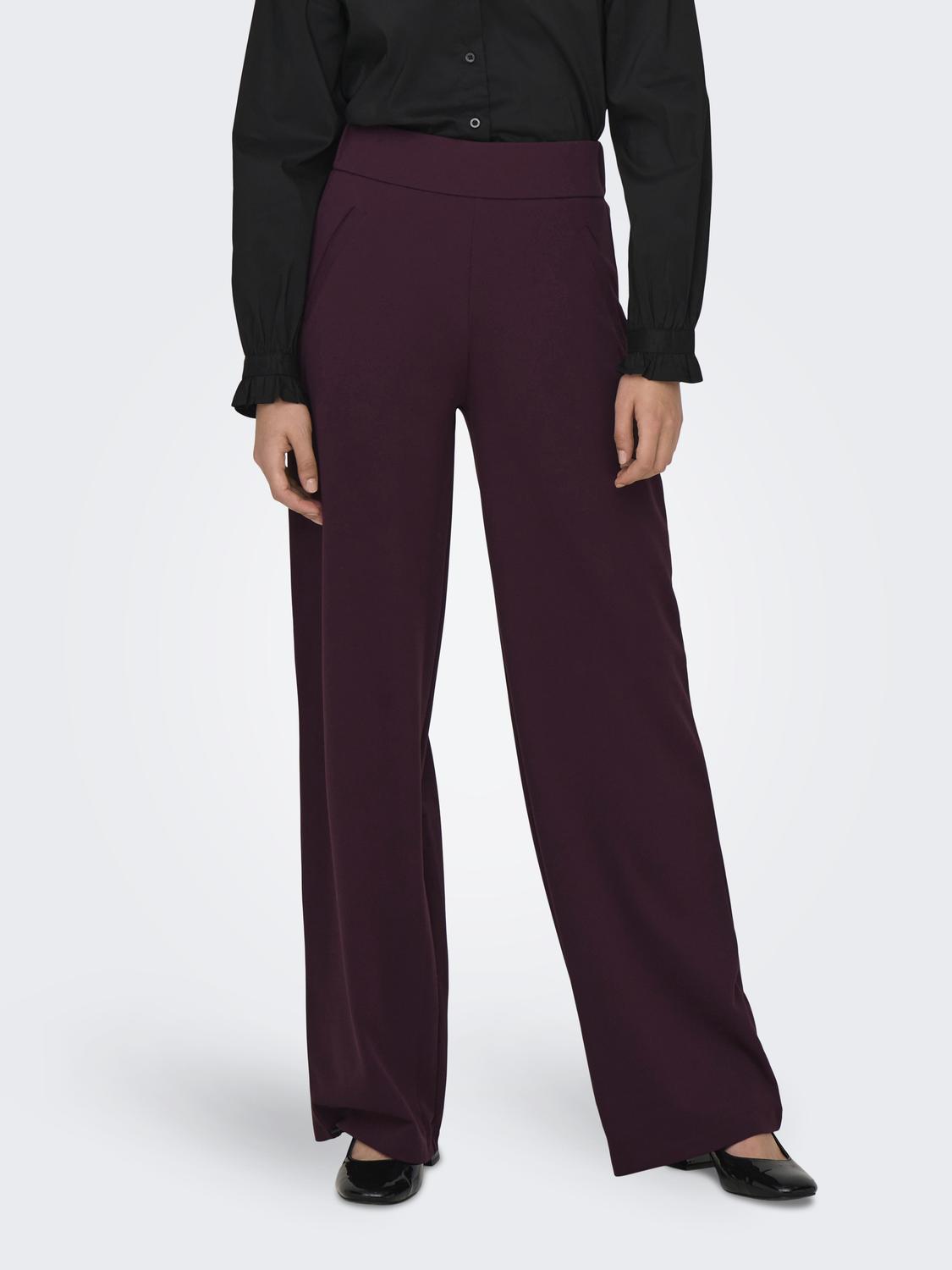 JDYLOUISVILLE Broek met hoge taille en wijde pijpen