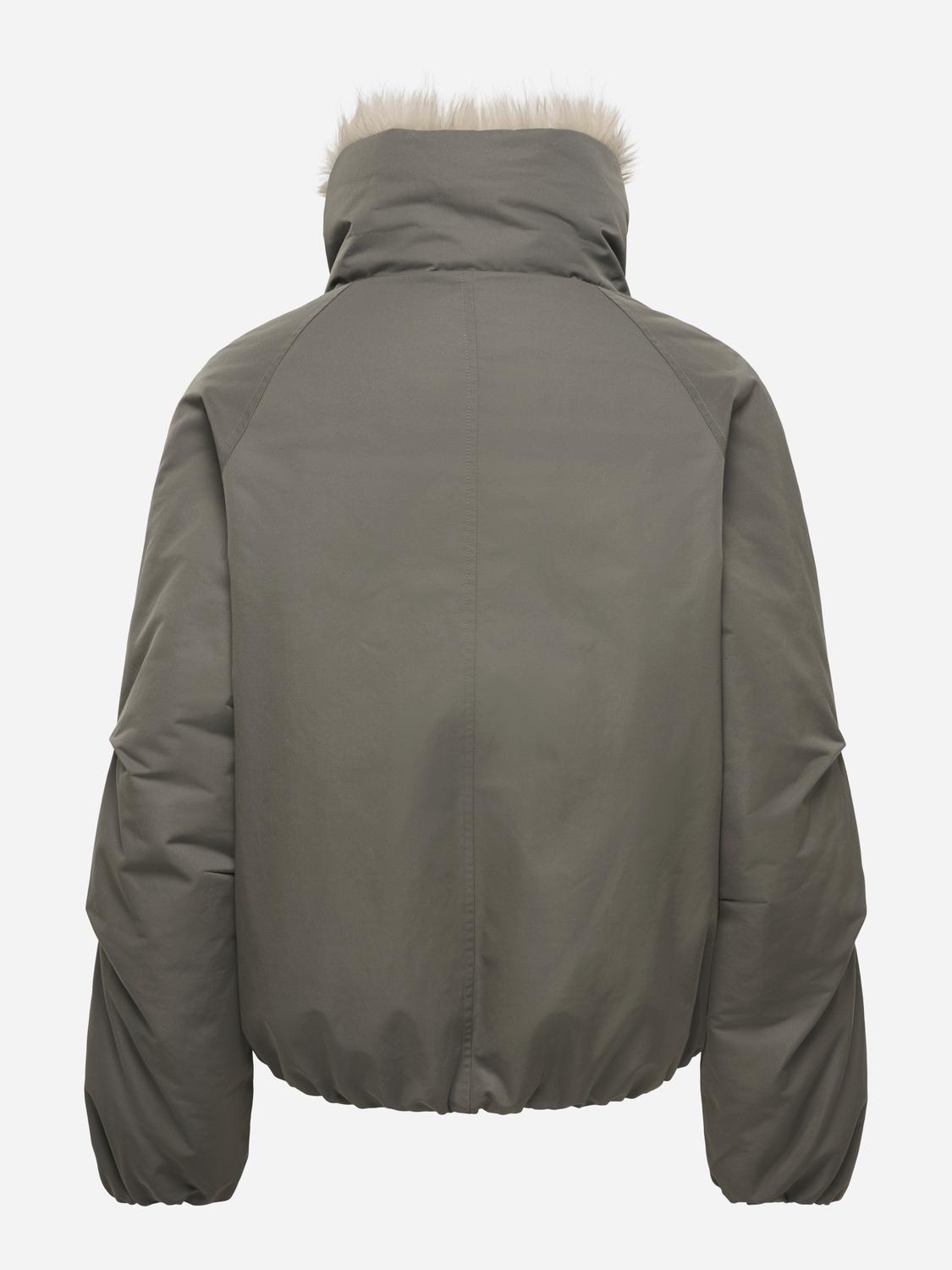 ONLAUDREY FUR COLLAR BOMBER OTW - 8