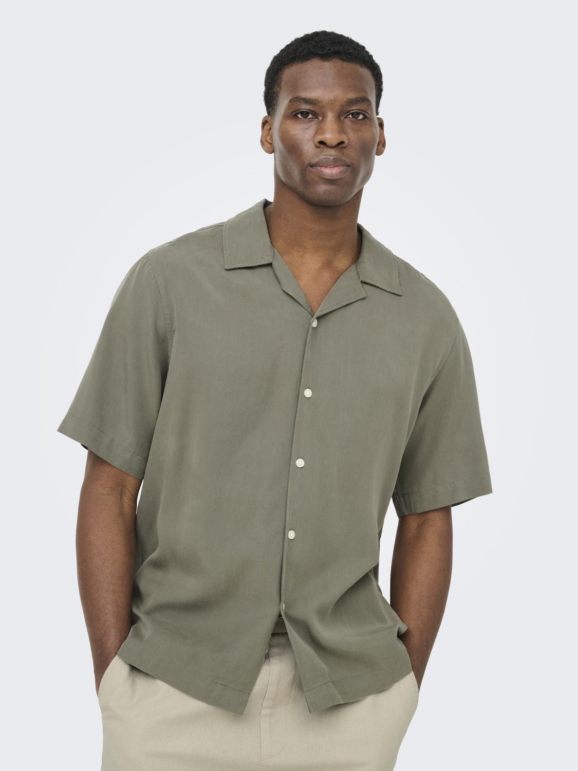 ONSPERU SS REG TENCEL SHIRT NOOS - 5