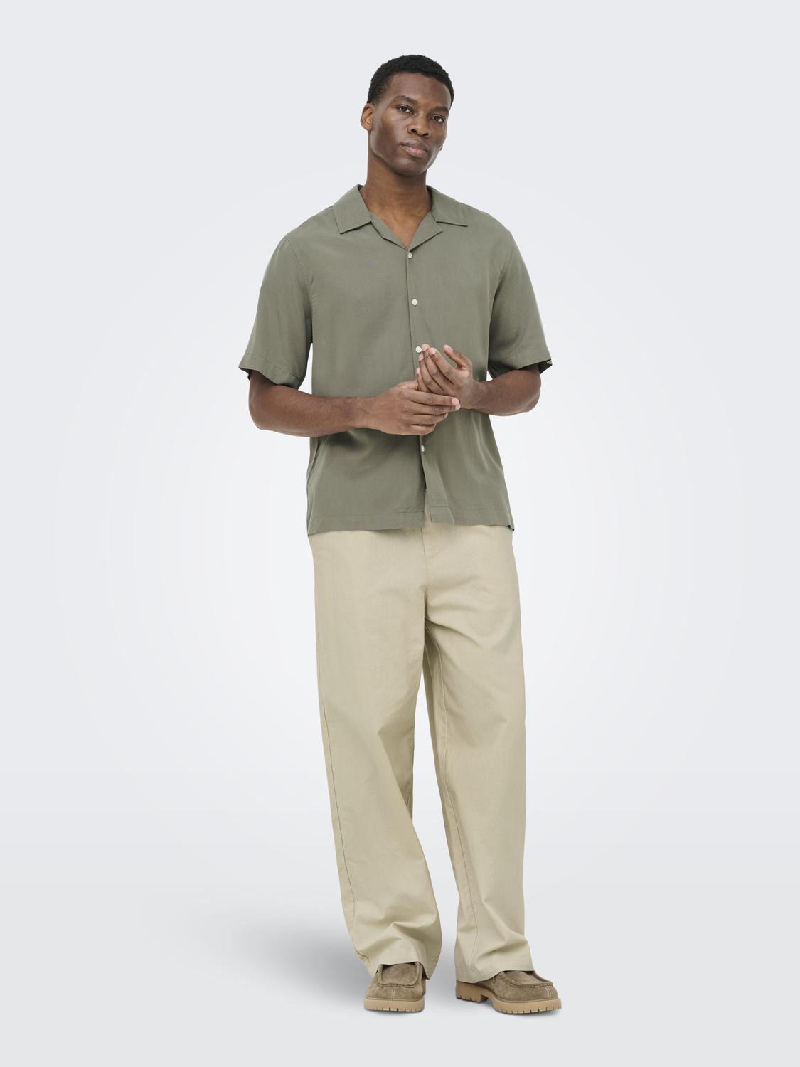 ONSPERU SS REG TENCEL SHIRT NOOS - 6