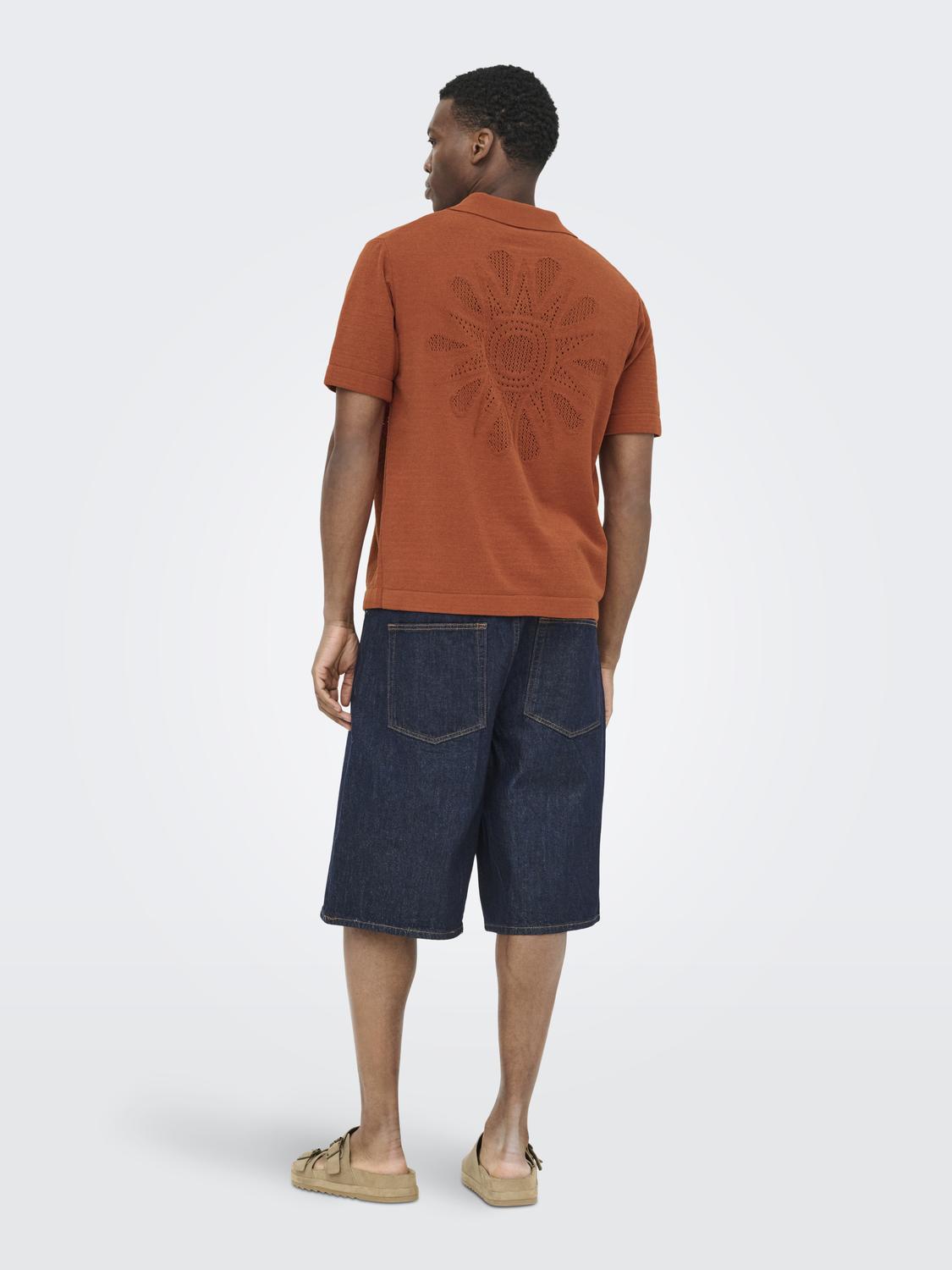 ONSJAM LIFE REG SS SHIRT KNIT - 2