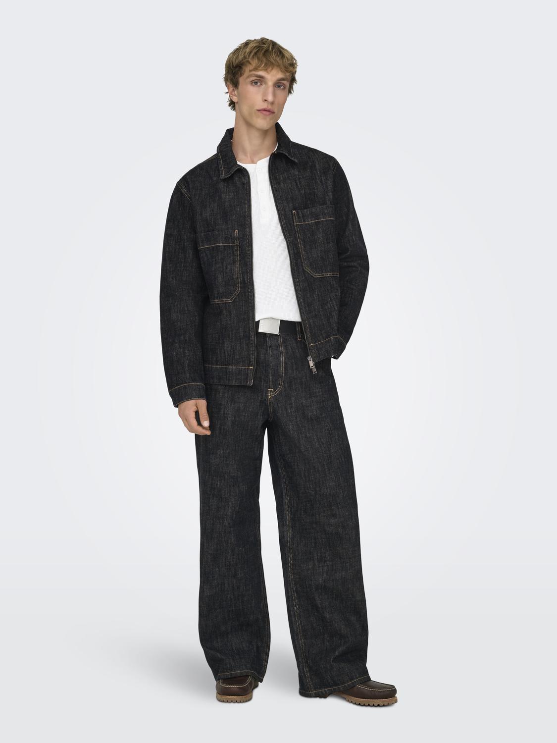 ONSREMI WIDE BLACK RINSE 8567 DOT DNM - 7