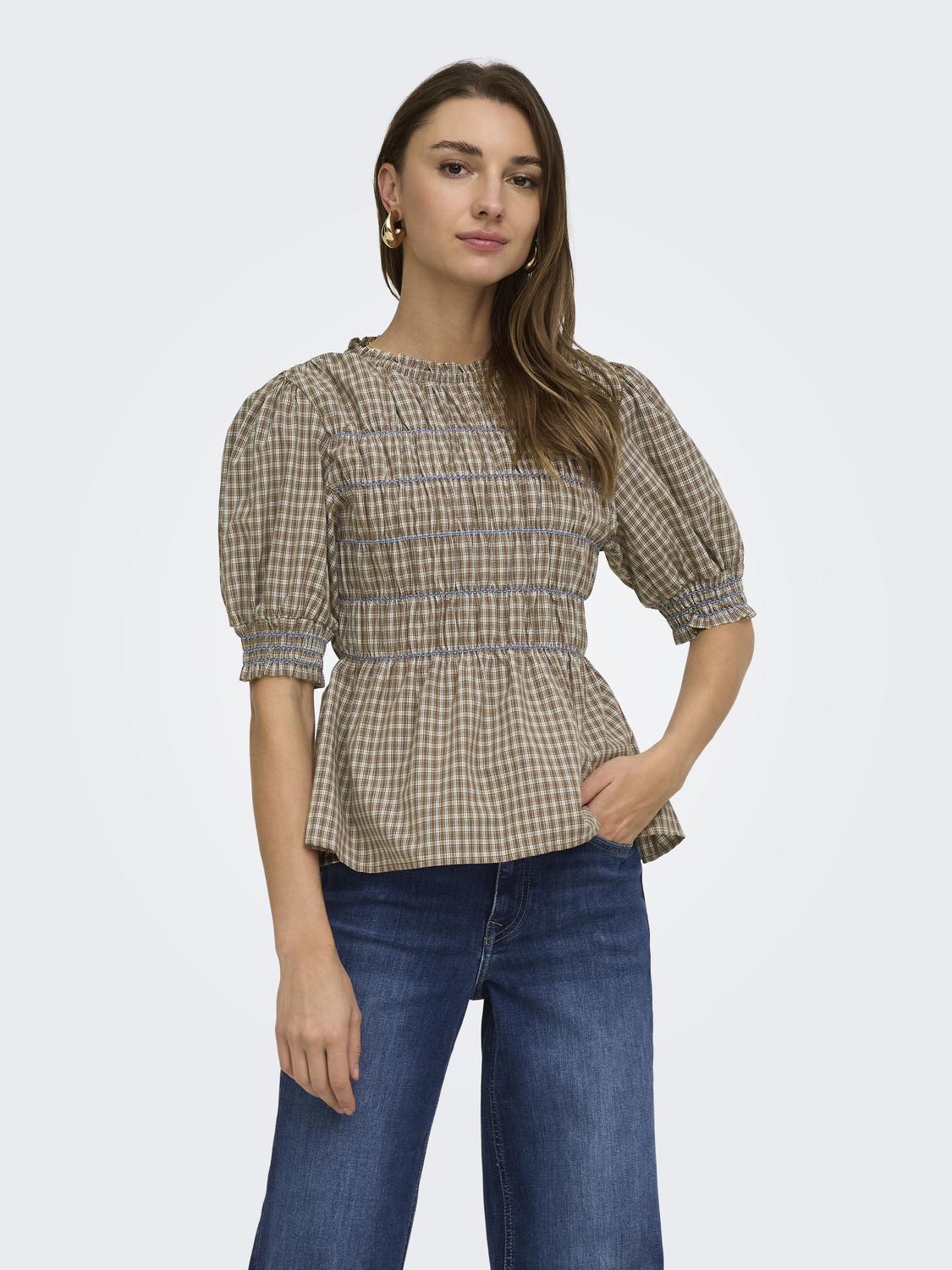 ONLJOSY S/S SMOCK TOP WVN EX