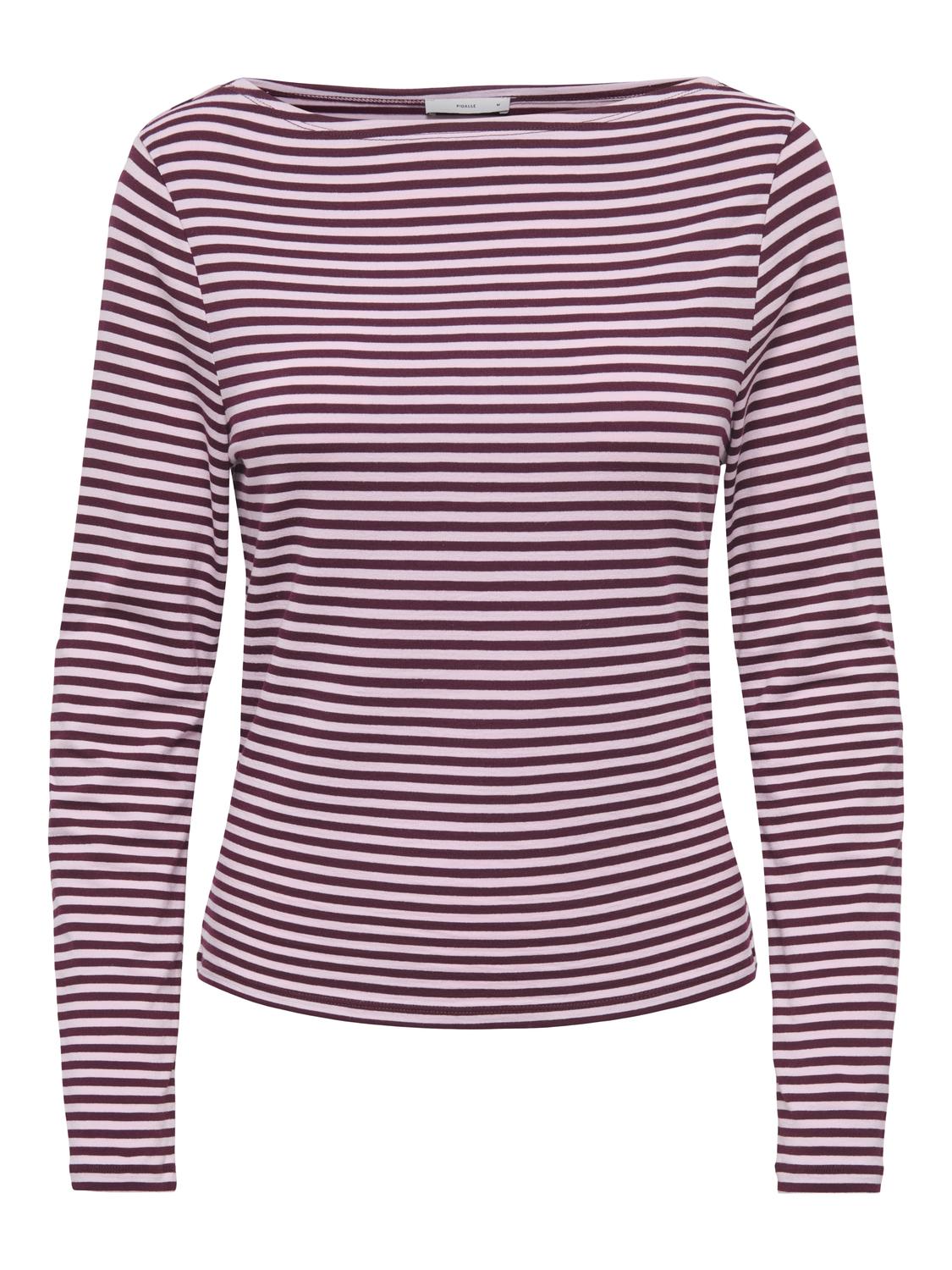 PGHILLARY L/S STRIPE BOATNECK TOP JRS