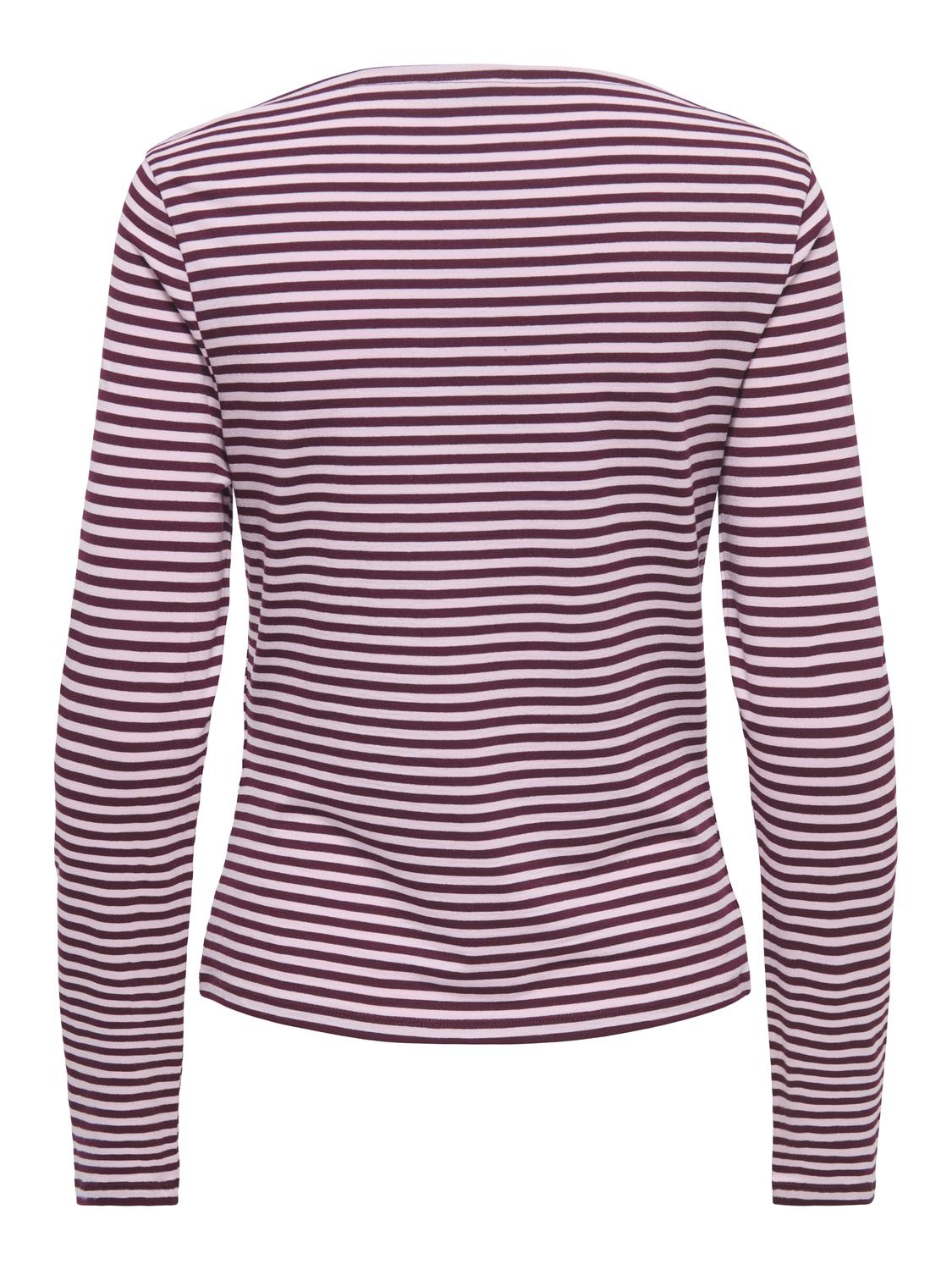 PGHILLARY L/S STRIPE BOATNECK TOP JRS - 2