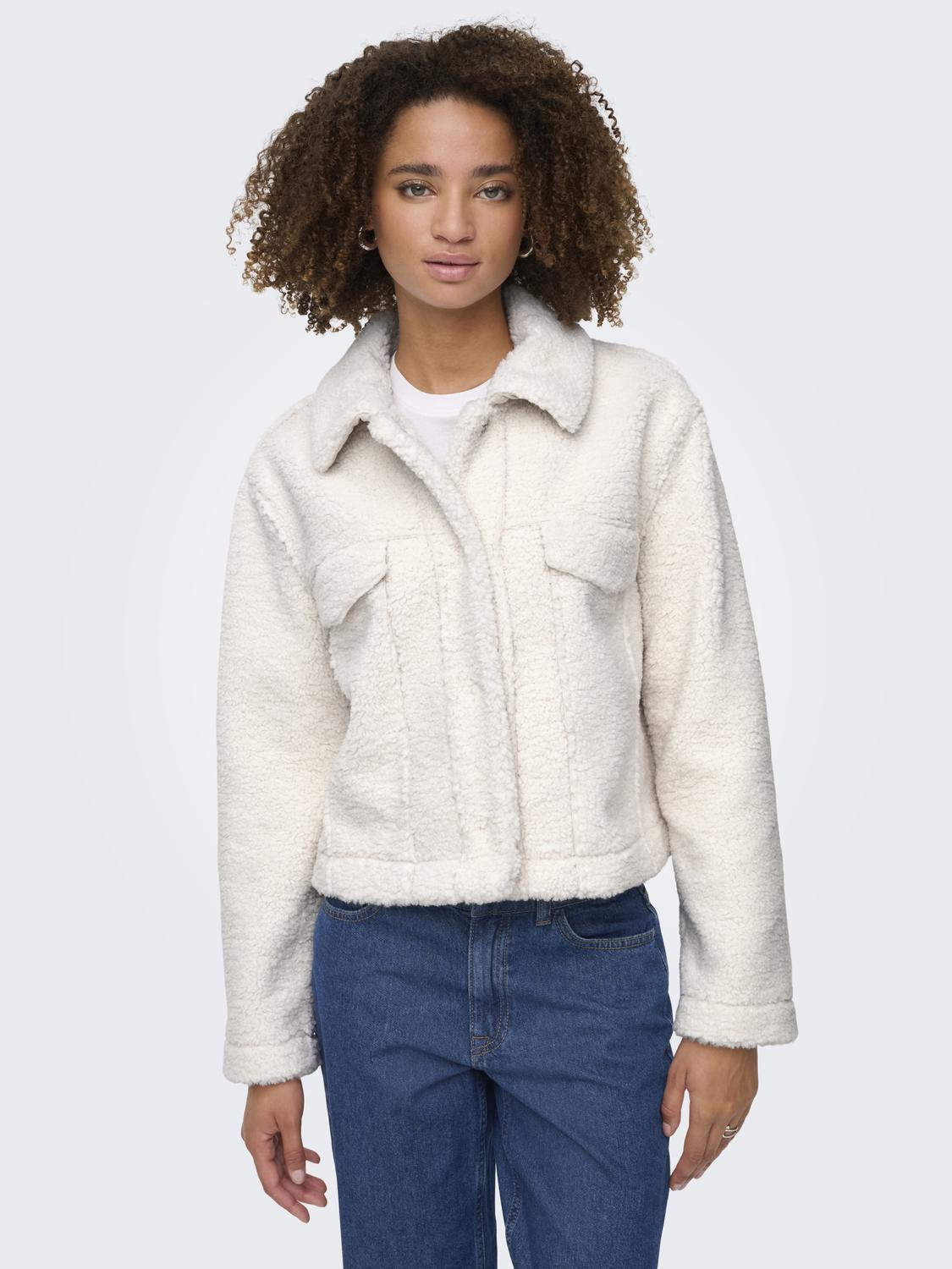 ONLLILI SHORT TEDDY JACKET OTW - 5