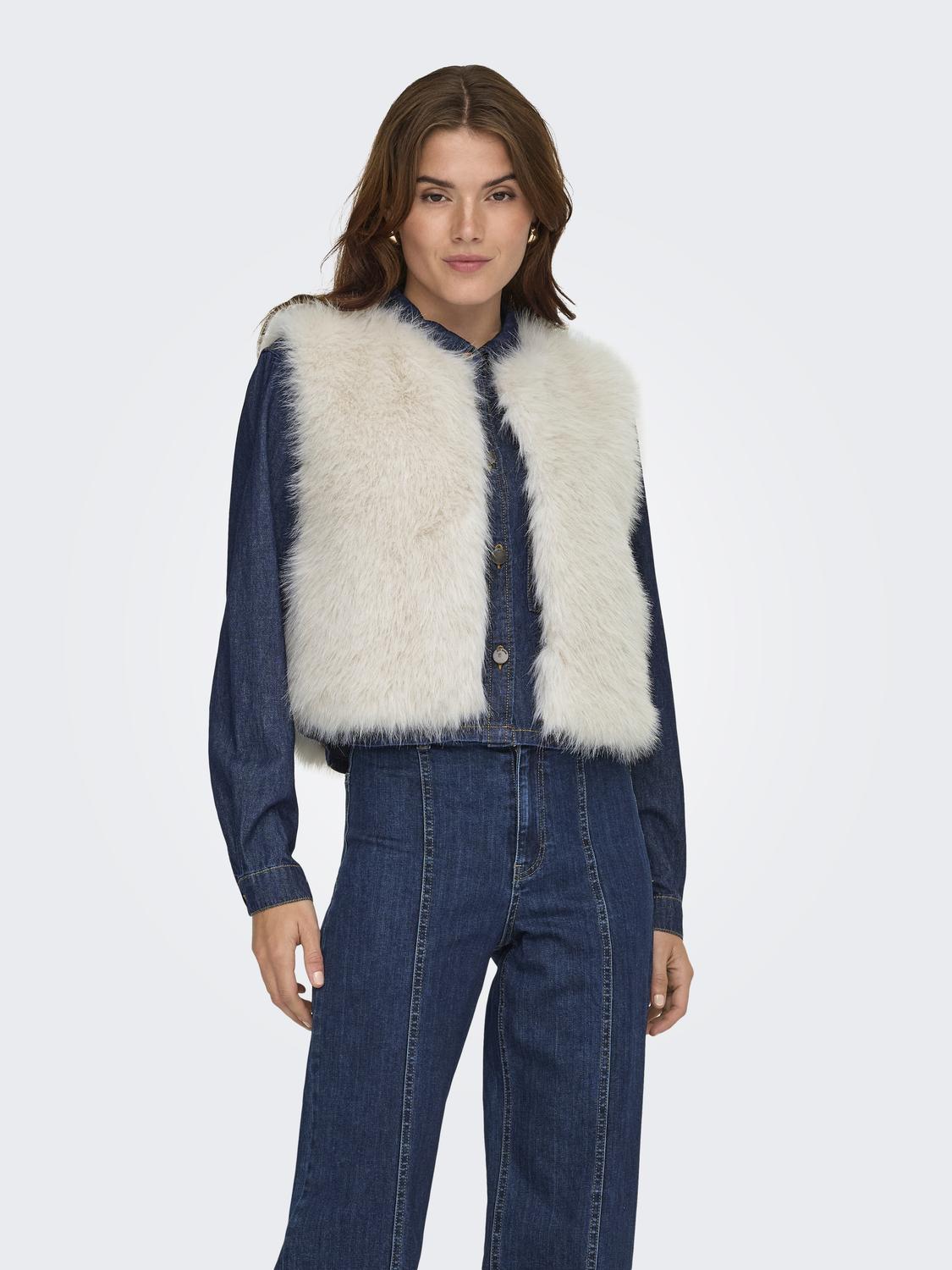 JDYORA FAUX FUR WAISTCOAT OTW QIQ NOOS