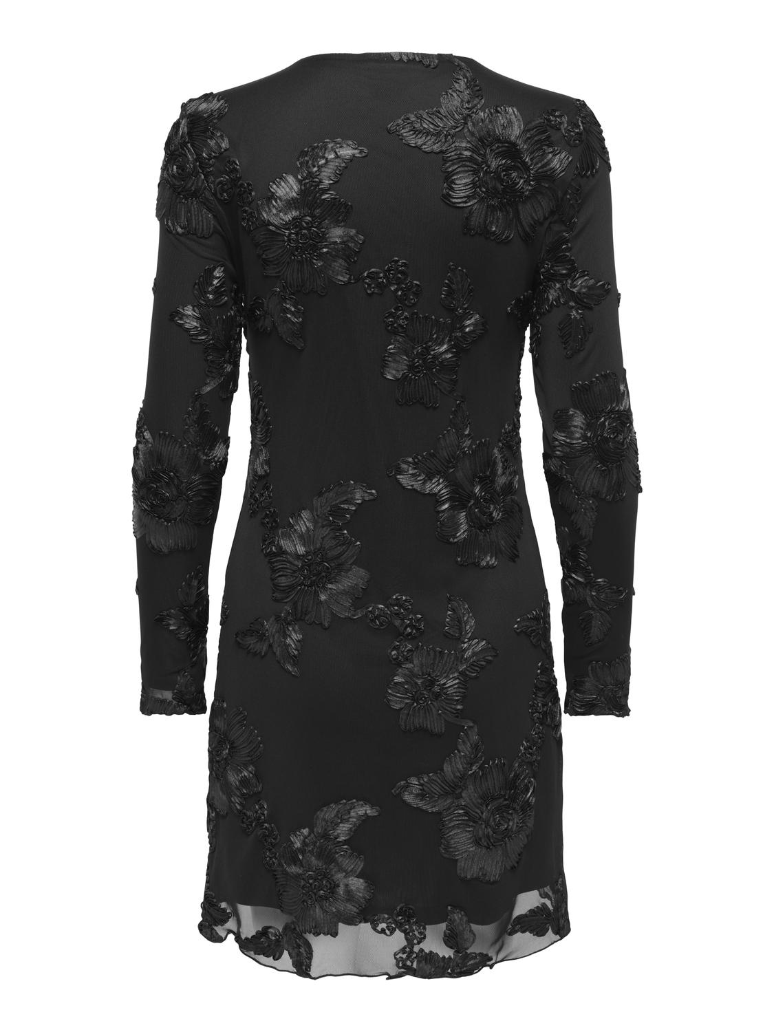 JDYCASABLANCA L/S MESH SHORT DRESS JRS - 7
