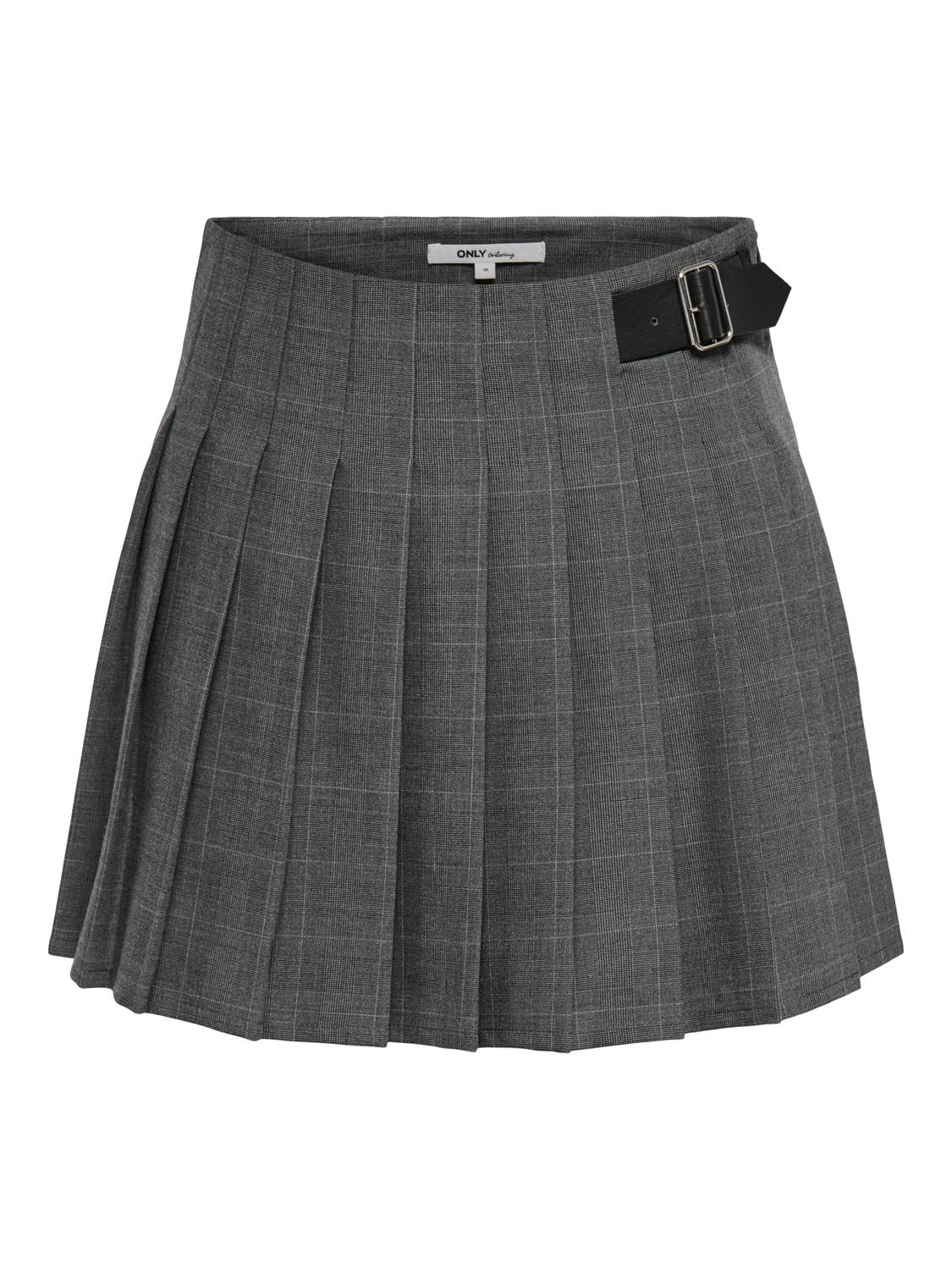 ONLCATH-ENIA HW PLISSE CHECK SKIRT TLR - 3