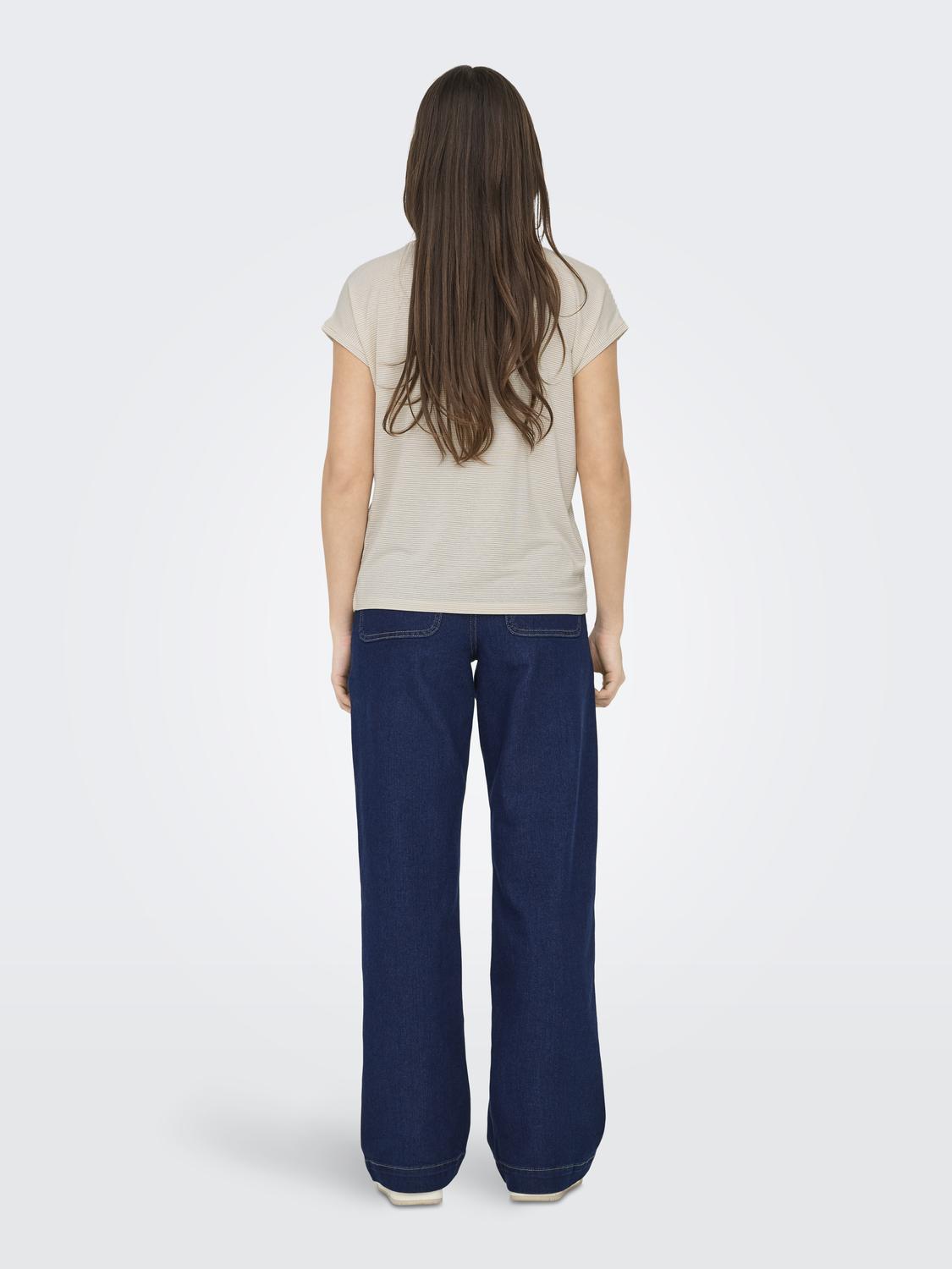 ONLCLAUDIA Basic top met V-hals en glitterdetail - 2