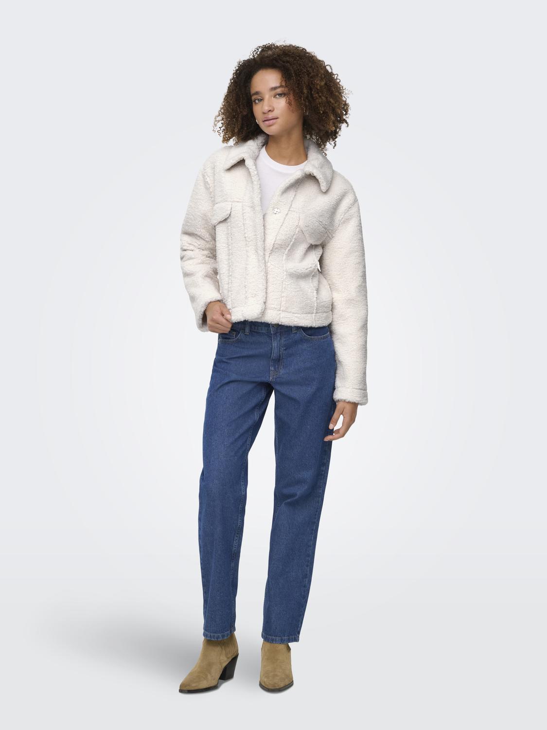 ONLLILI SHORT TEDDY JACKET OTW - 6