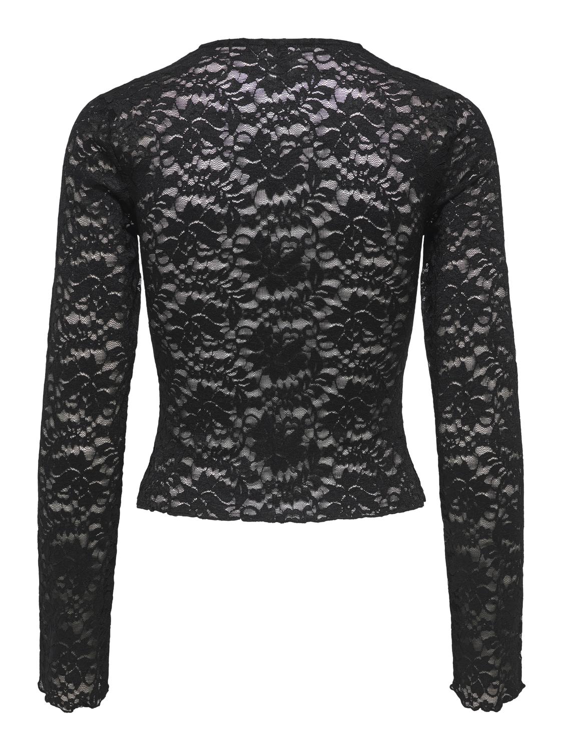 ONLNIKKA L/S LACE TOP JRS NOOS - 7