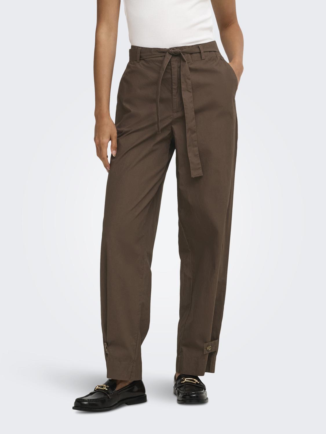 ONLSERNIE MW BUTTON STRIGHT PANT PNT