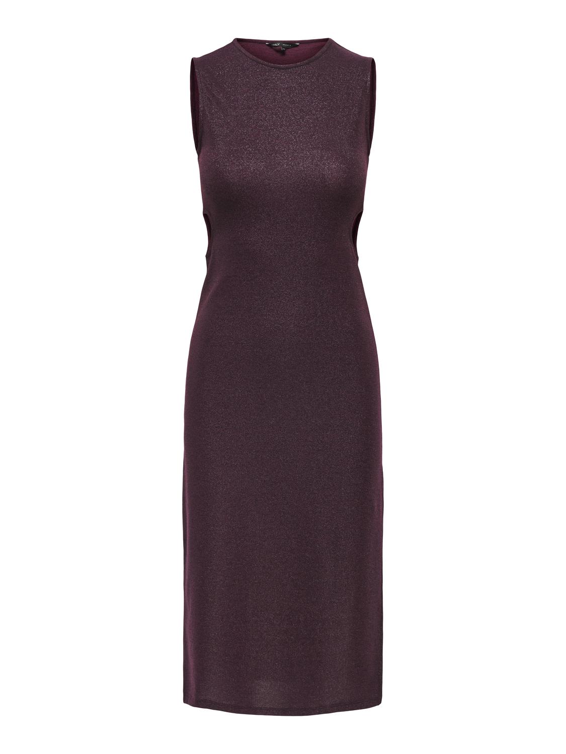 PGENNA S/L CUTOUT MIDI DRESS JRS