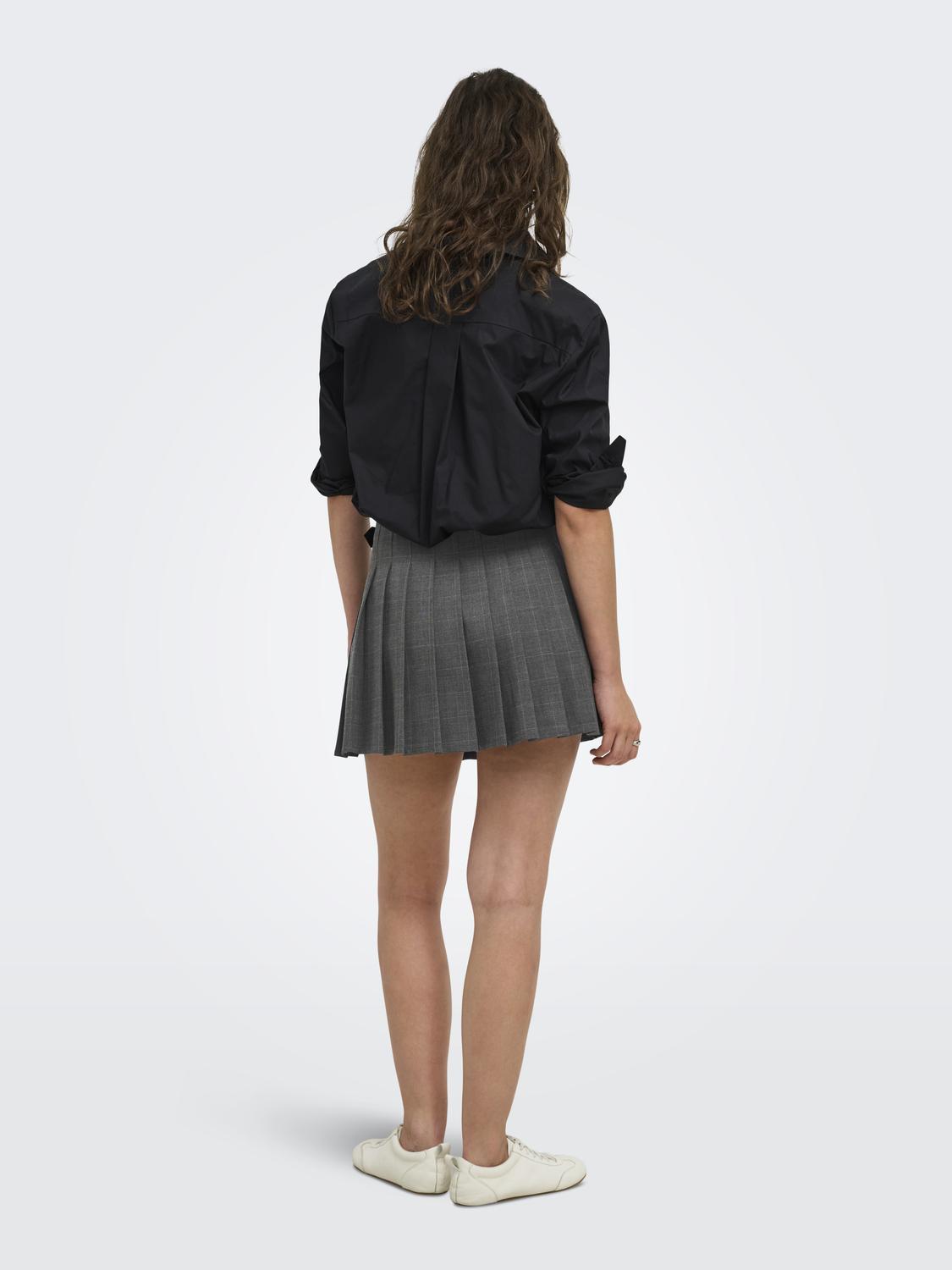 ONLCATH-ENIA HW PLISSE CHECK SKIRT TLR - 2