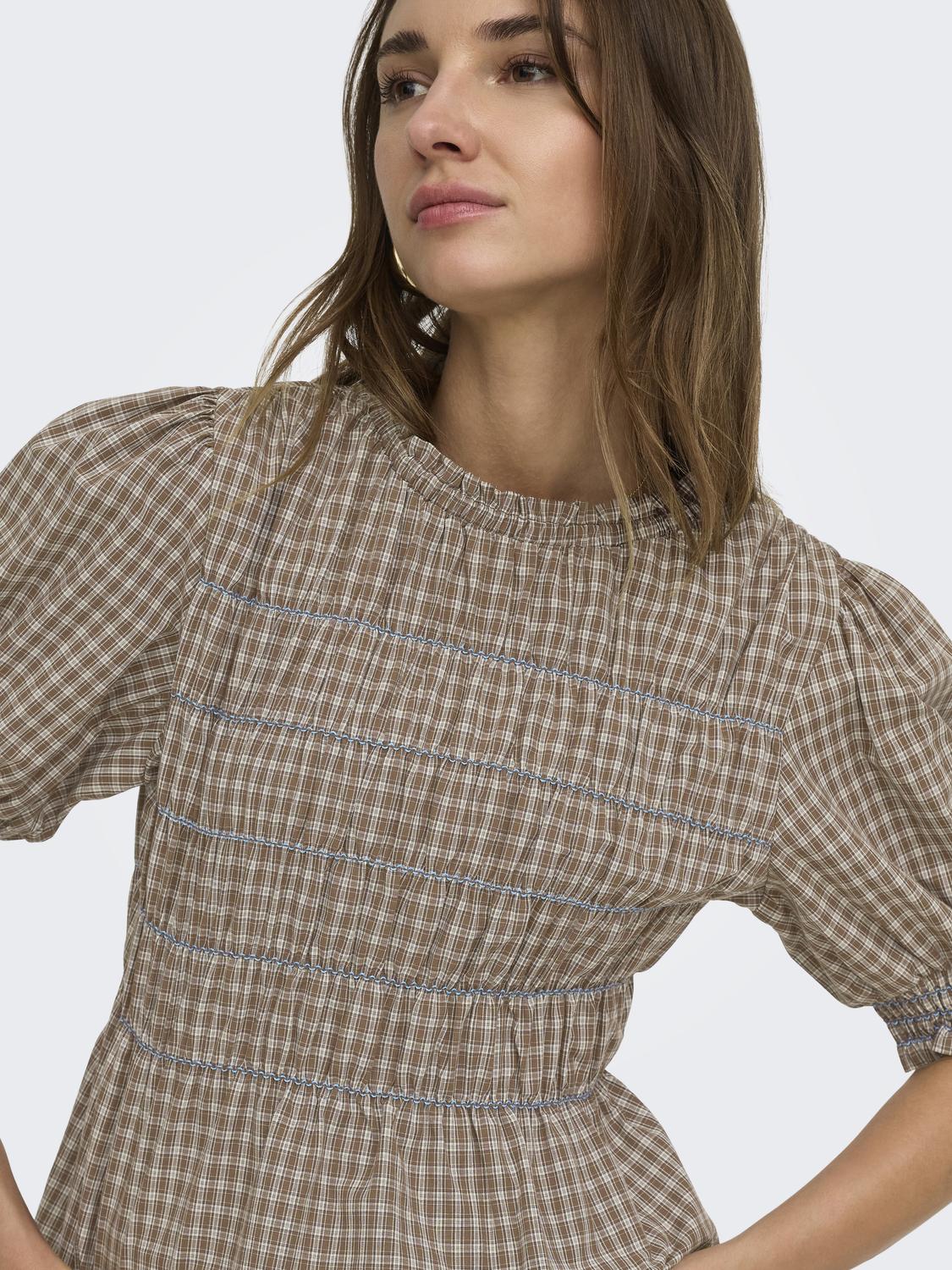 ONLJOSY S/S SMOCK TOP WVN EX - 4