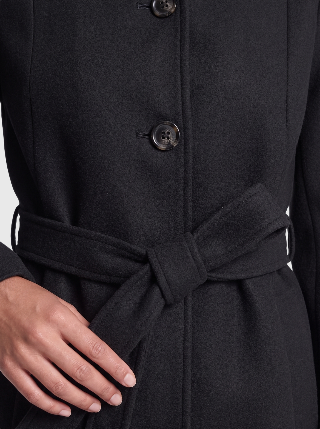 ONLTRILLION HIGH NECK BELT COAT PNT - 4