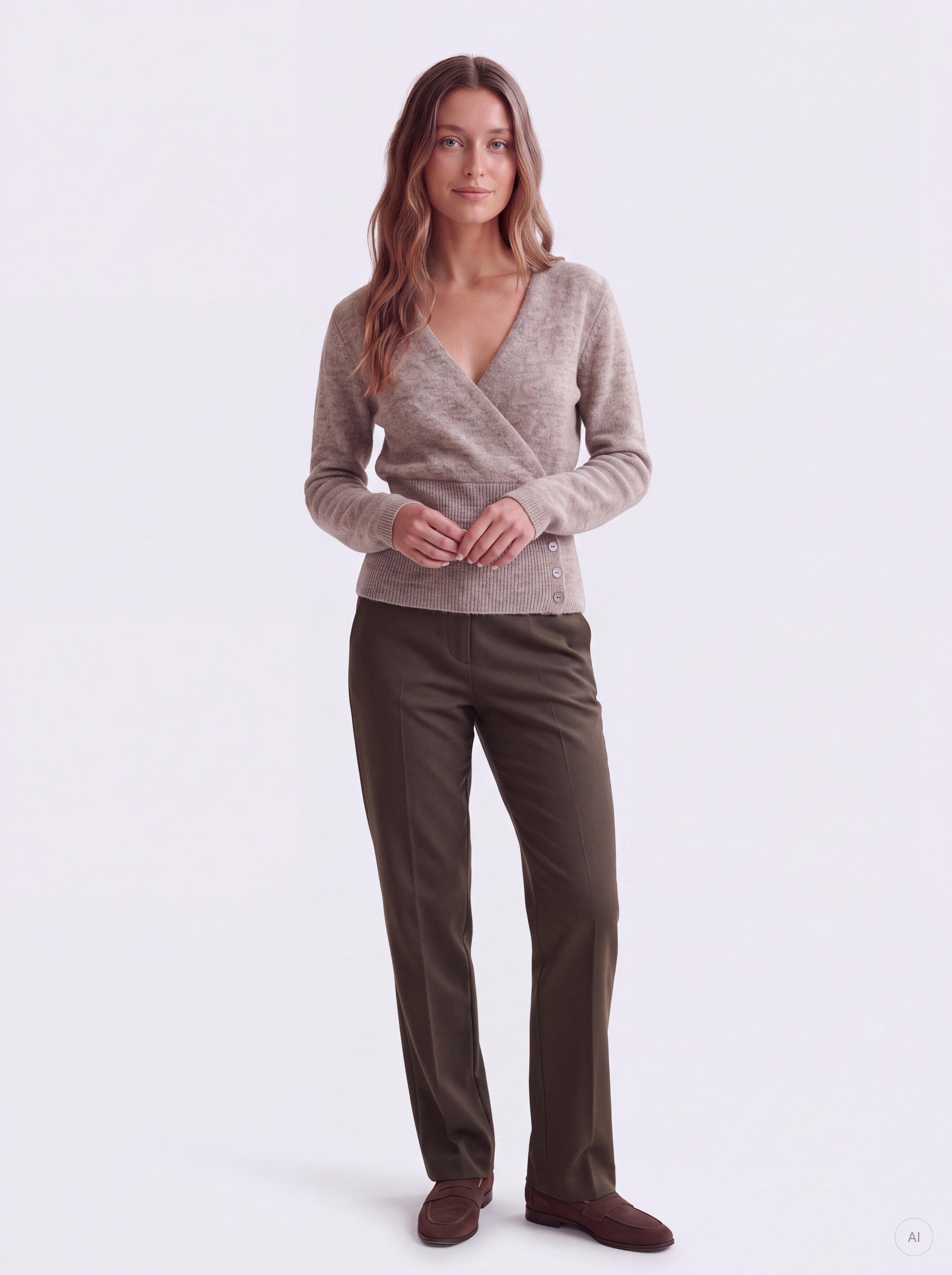 STUFILIPPA L/S V-NECK PULLOVER KNT