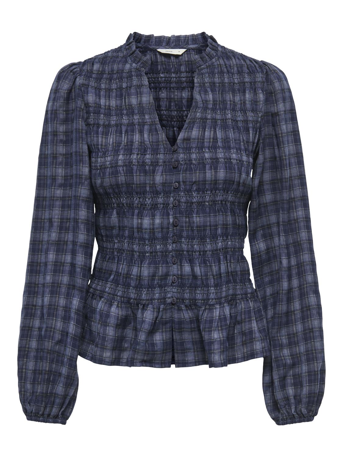 PGJASMIN L/S CHECK SMOCK SHIRT WVN