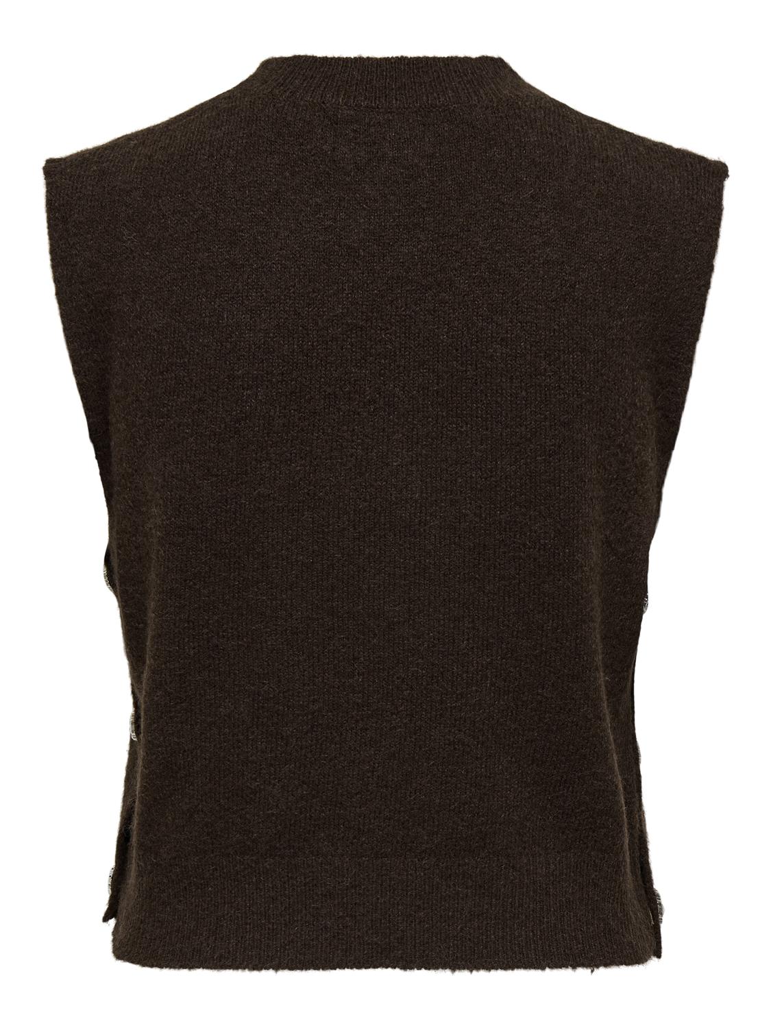 PGCARLA Mouwloos Herfst Winter Regular Fit Gebreid Vest - 3