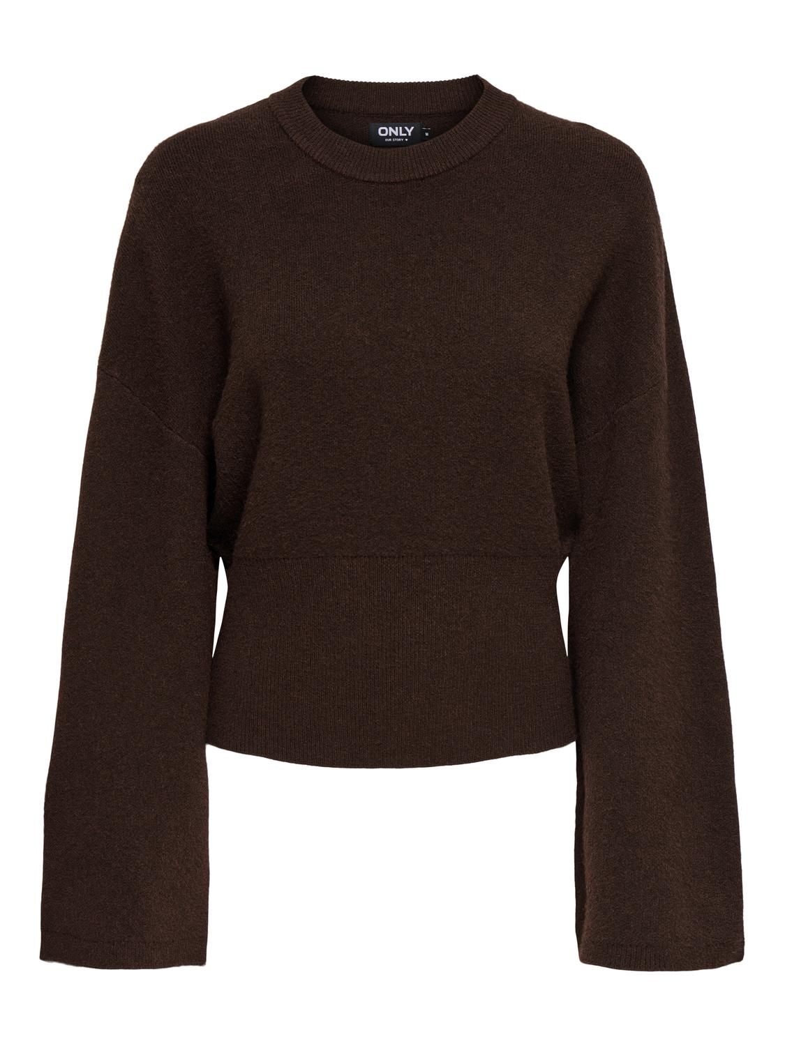 PGELAINA L/S WAISTED PULLOVER KNT