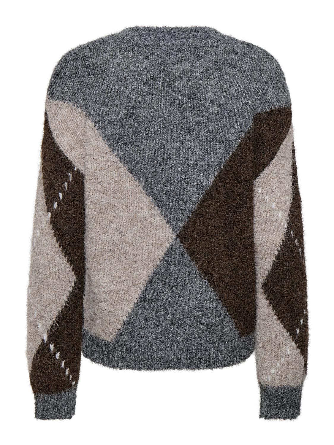 JDYZOEY L/S VN ARGYLE PULLOVER KNT NOOS - 3
