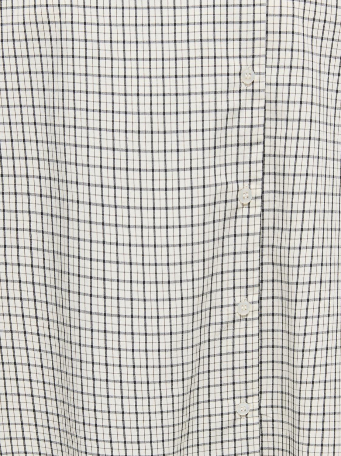 PGIVY L/S CHECK ASSYMETRIC SHIRT WVN - 4