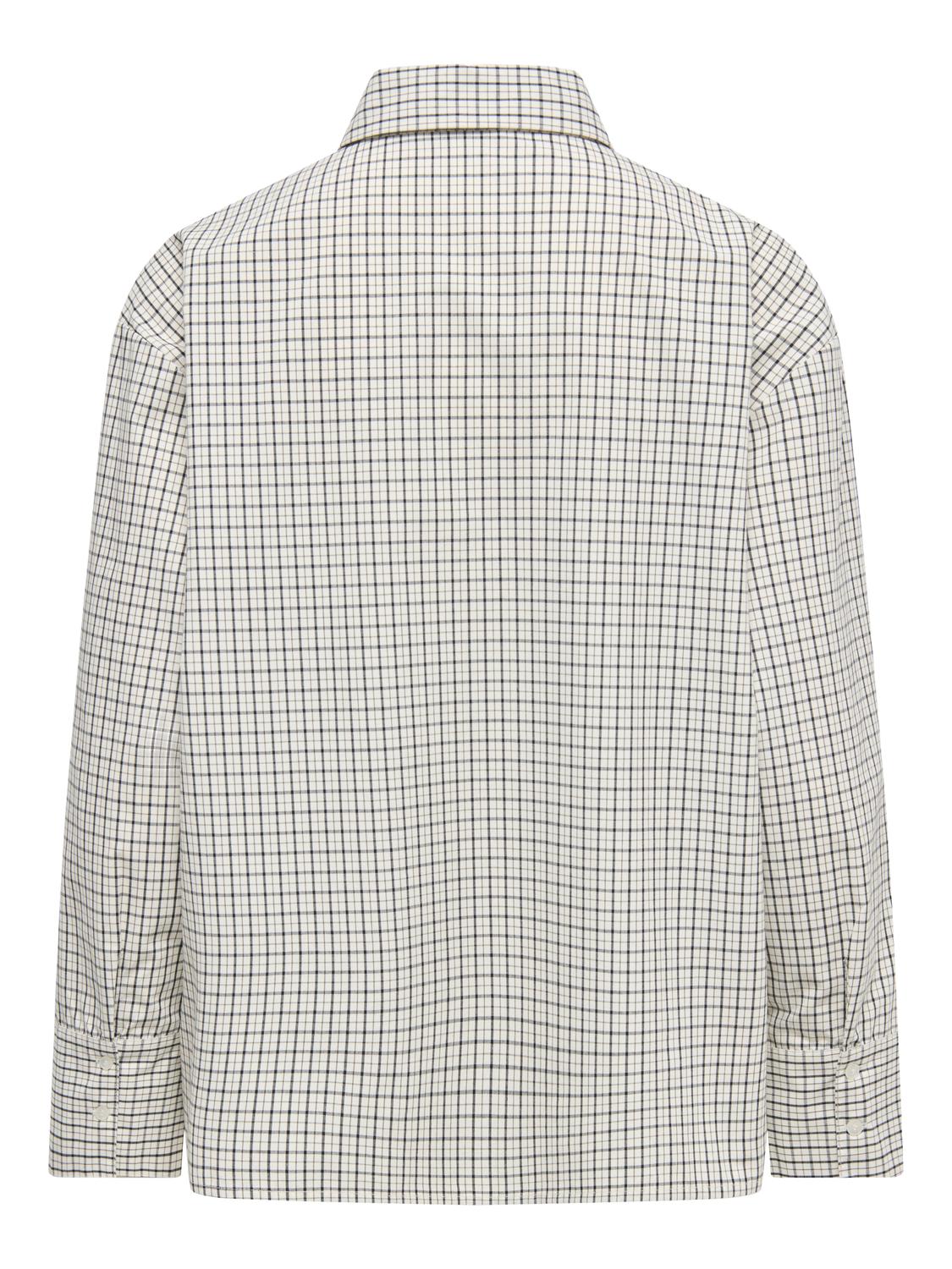 PGIVY L/S CHECK ASSYMETRIC SHIRT WVN - 5