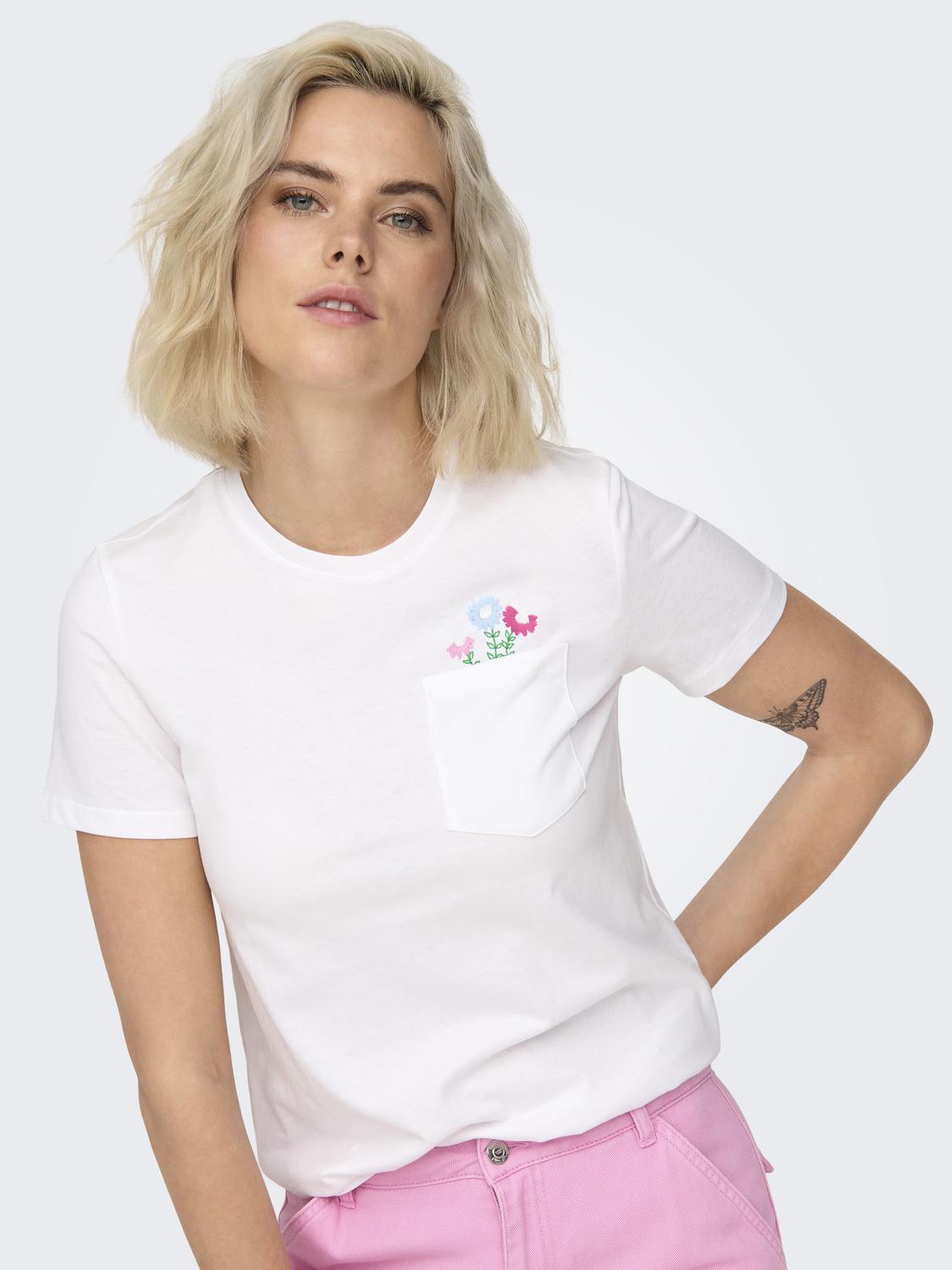 ONLPOLLY REG S/S POCKET TOP BOX JRS