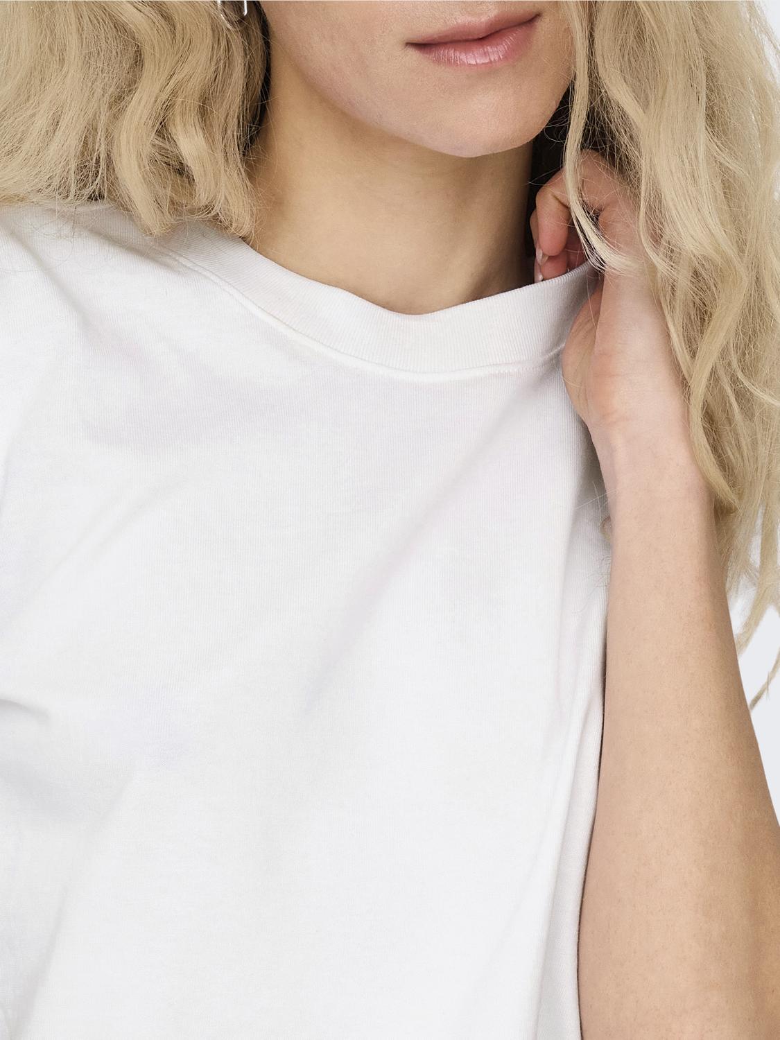 ONLMONJA Basic Regular Fit T-shirt med O-hals design