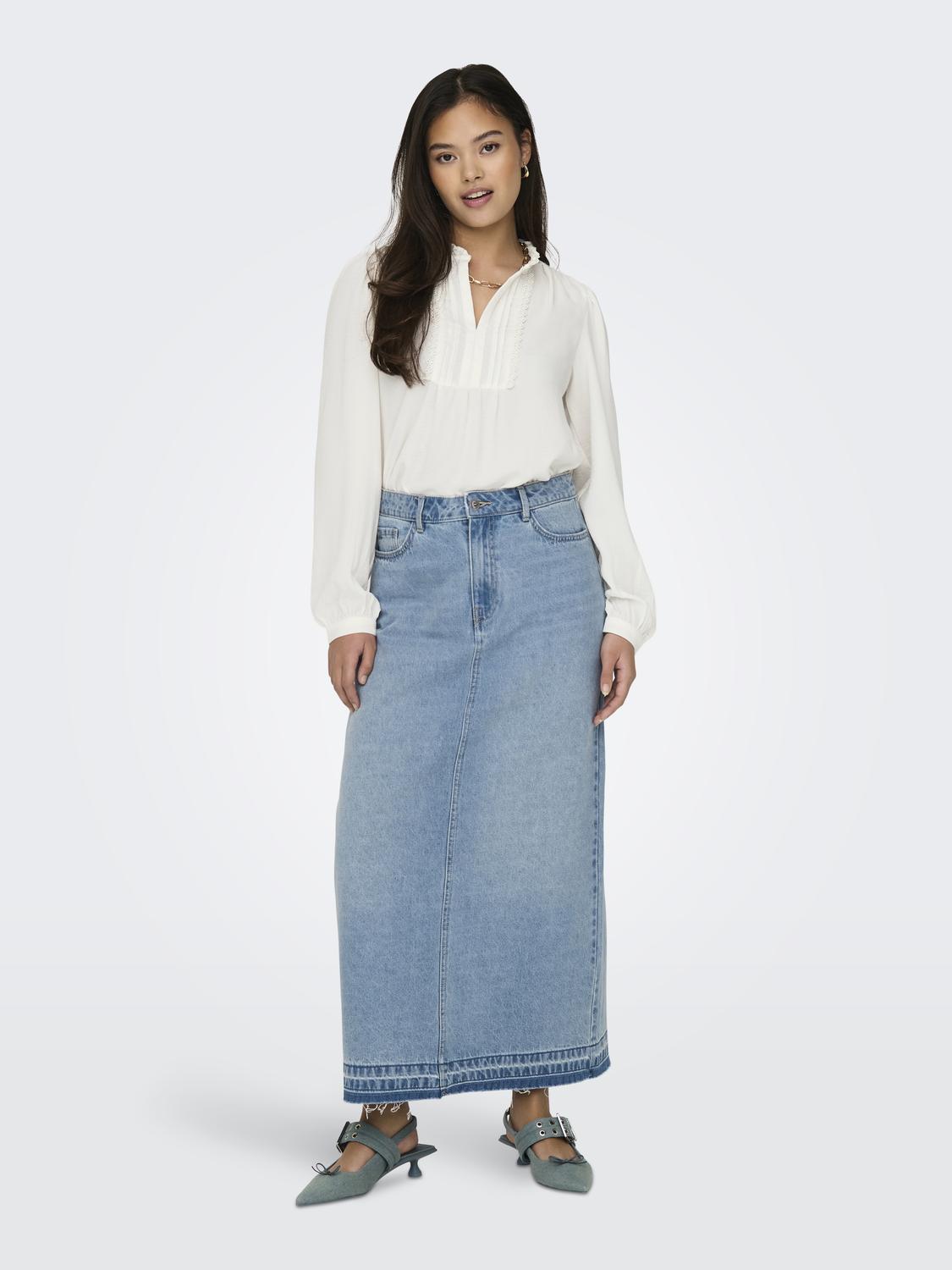 JDYRACHEL LIFE L/S PINTUCK TOP WVN NOOS - 6