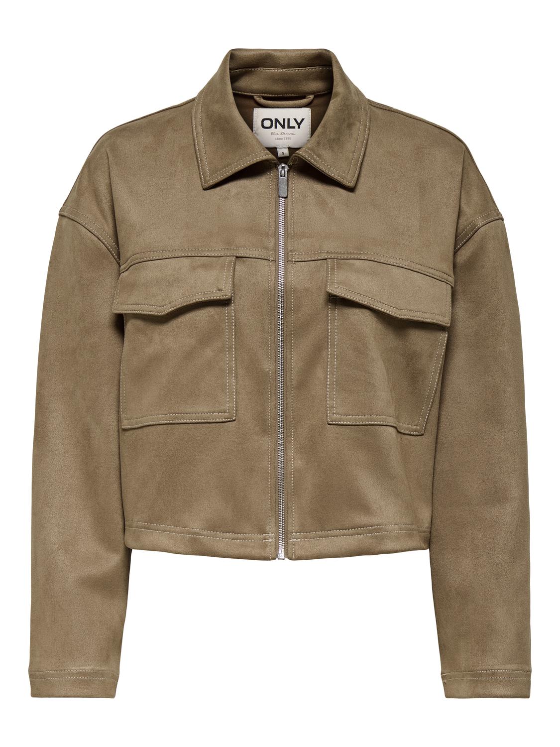 ONLSTINA FAUX SUEDE JACKET PNT - 3