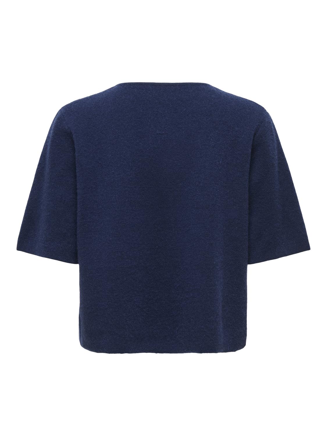PGHALI Kortærmet, regular fit strikket cardigan o-hals design