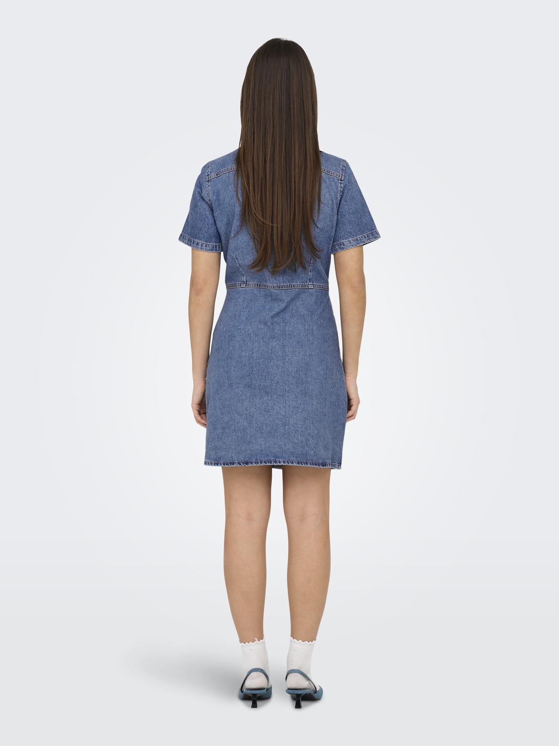 ONLMALIA S/S DNM DRESS AKM - 2