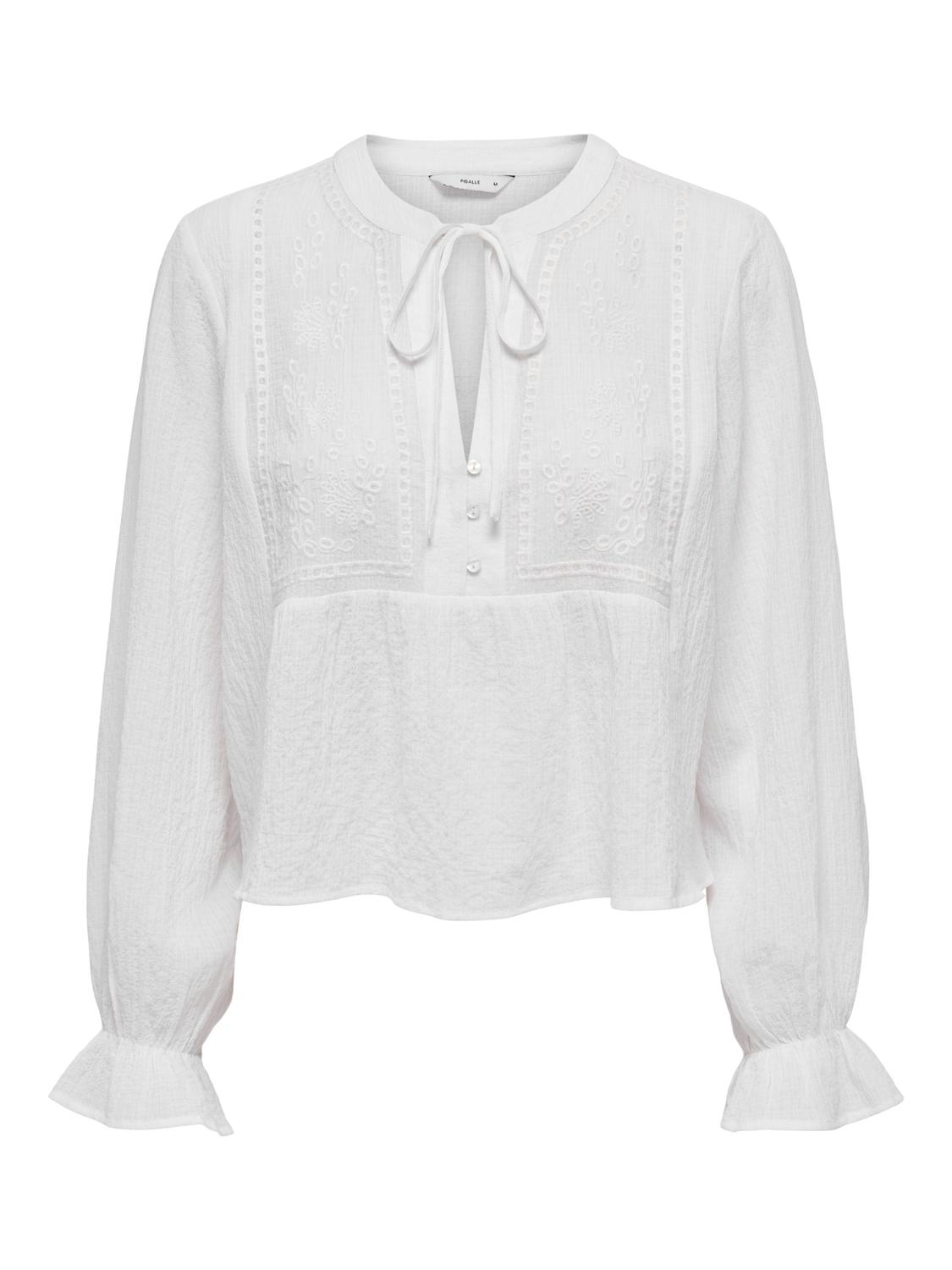 ONLVICKY LIFE L/S EMB TOP WVN NOOS - 3