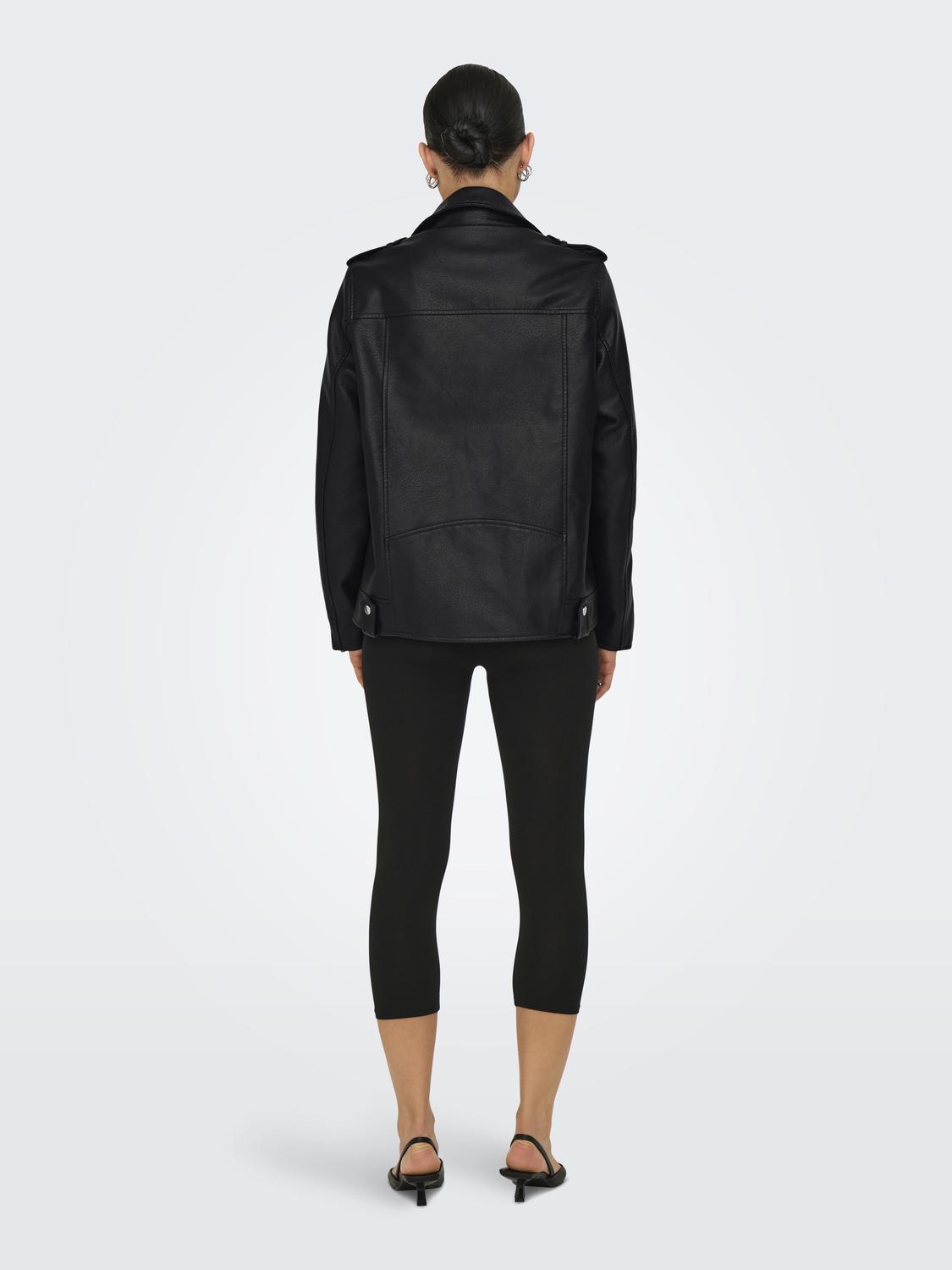 ONLMILLE FAUX LEATHER JACKET OTW - 2