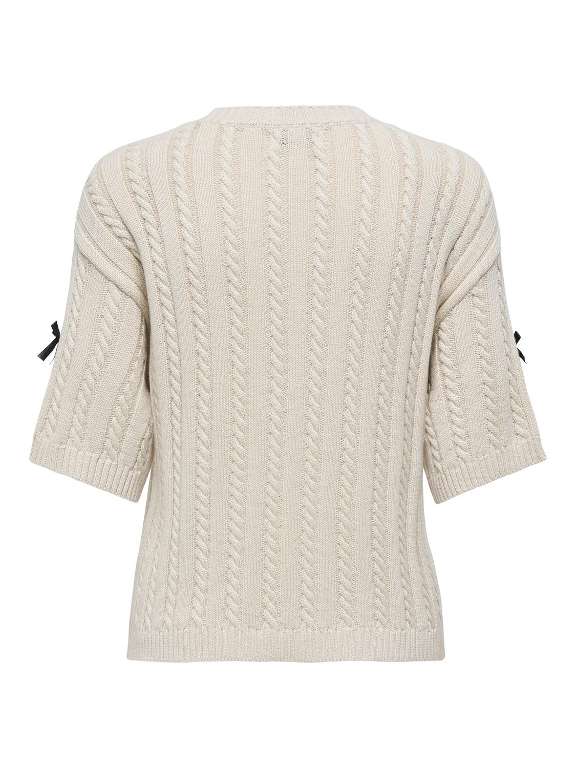 JDYBOW S/S CABLE PULLOVER KNT - 7