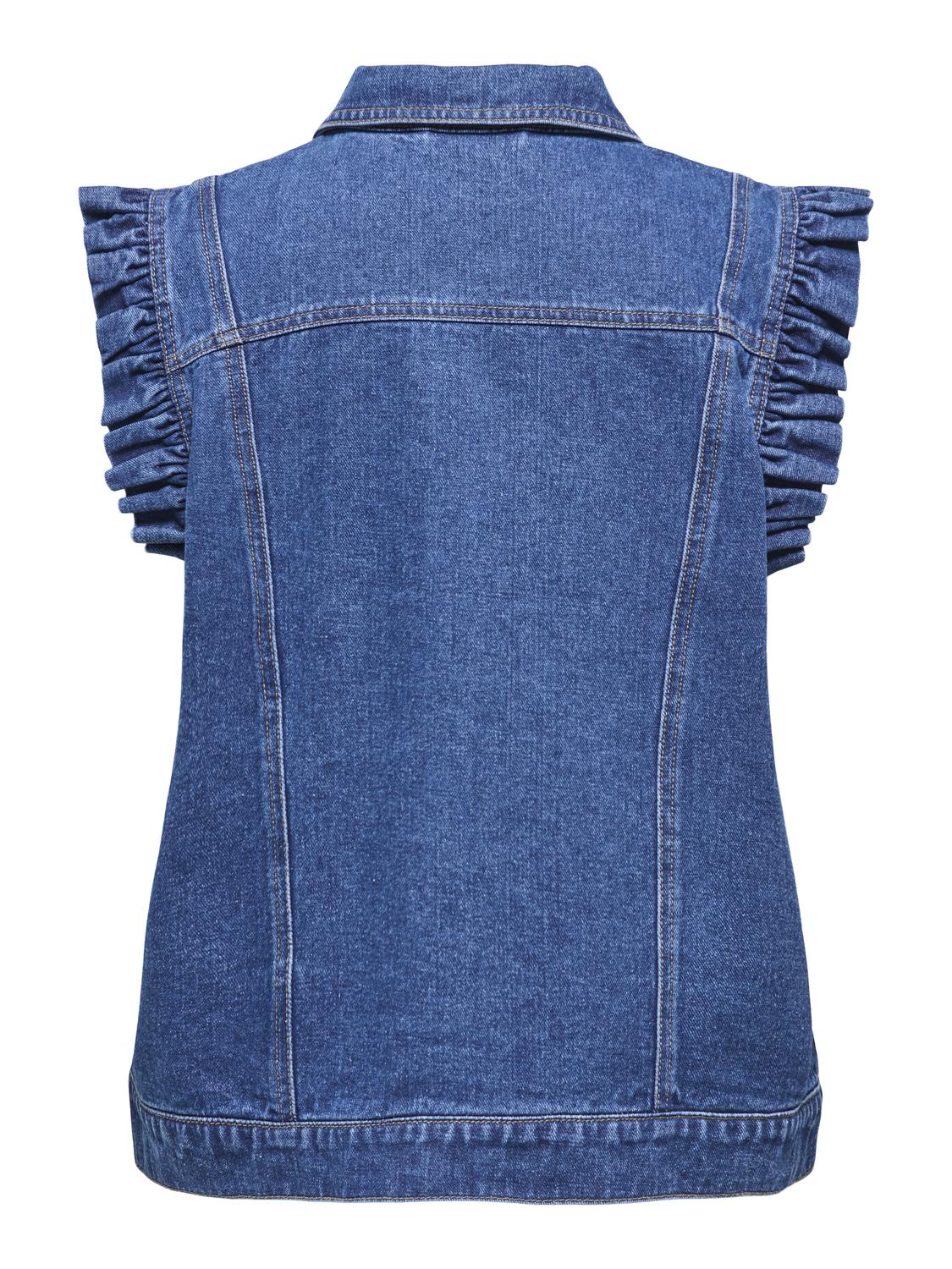 ONLKENNEDY SL DNM FRILL WAISTCOAT BJ