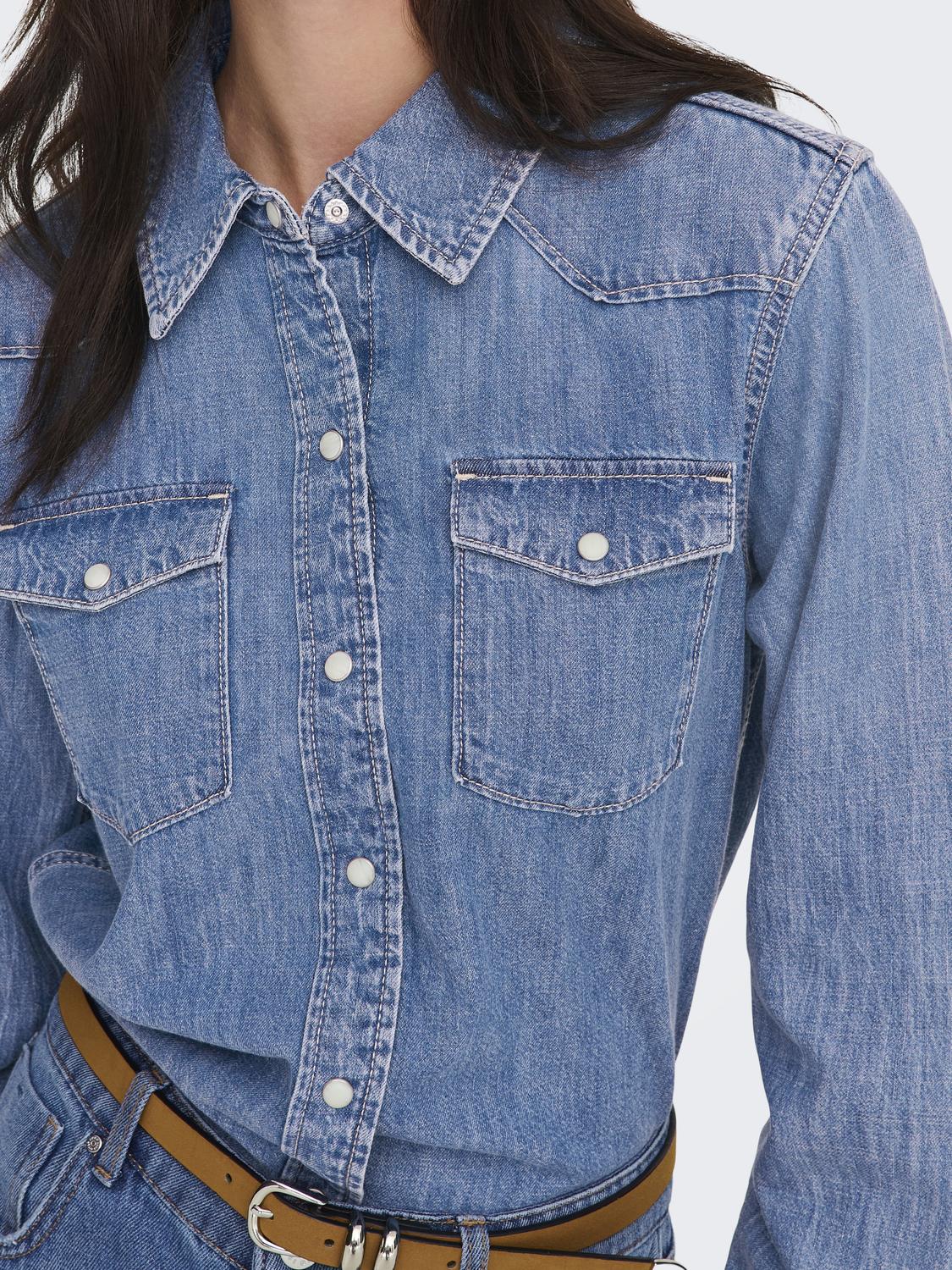 ONLCHARLIZE LS DNM SHIRT AKM NOOS - 5