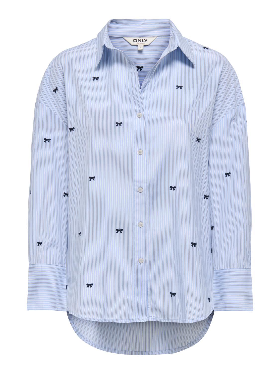 ONLOREGON ZEIDI LS BOW SHIRT NOOS WVN - 3