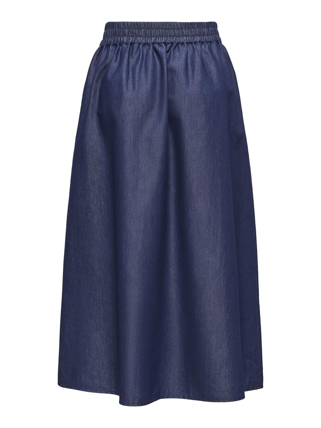 PGRIVER Elegante denim rok met elastische tailleband - 3