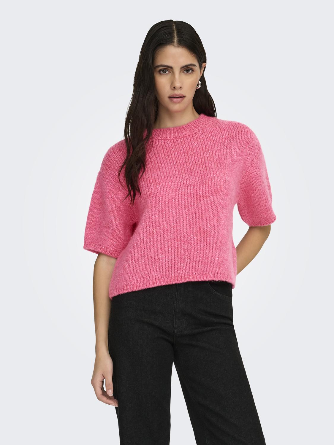 JDYLINEA S/S PULLOVER O-NECK KNT NOOS