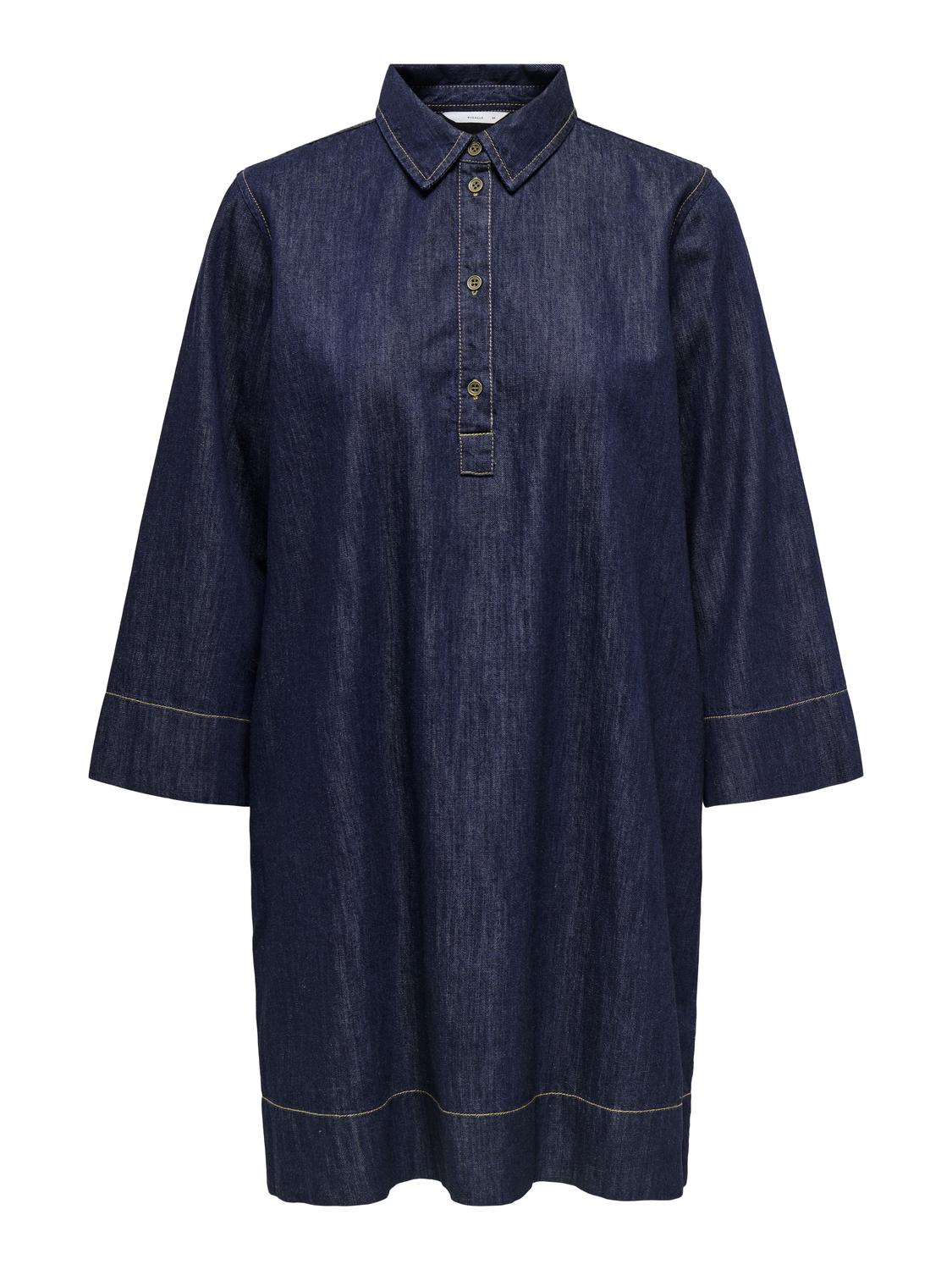 ONLAMARI Modisches Jeanskleid mit Hemdkragen und Regular Fit