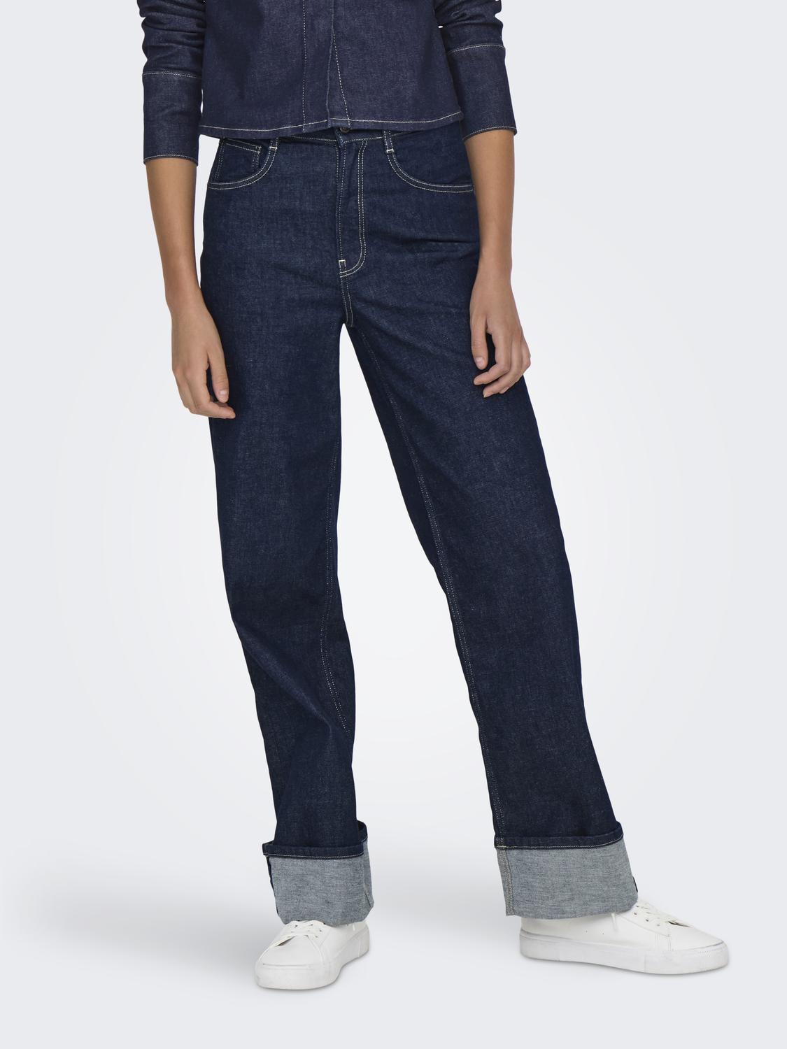 ONLMERCER HW WIDE FOLD UP RINSE DNM REA