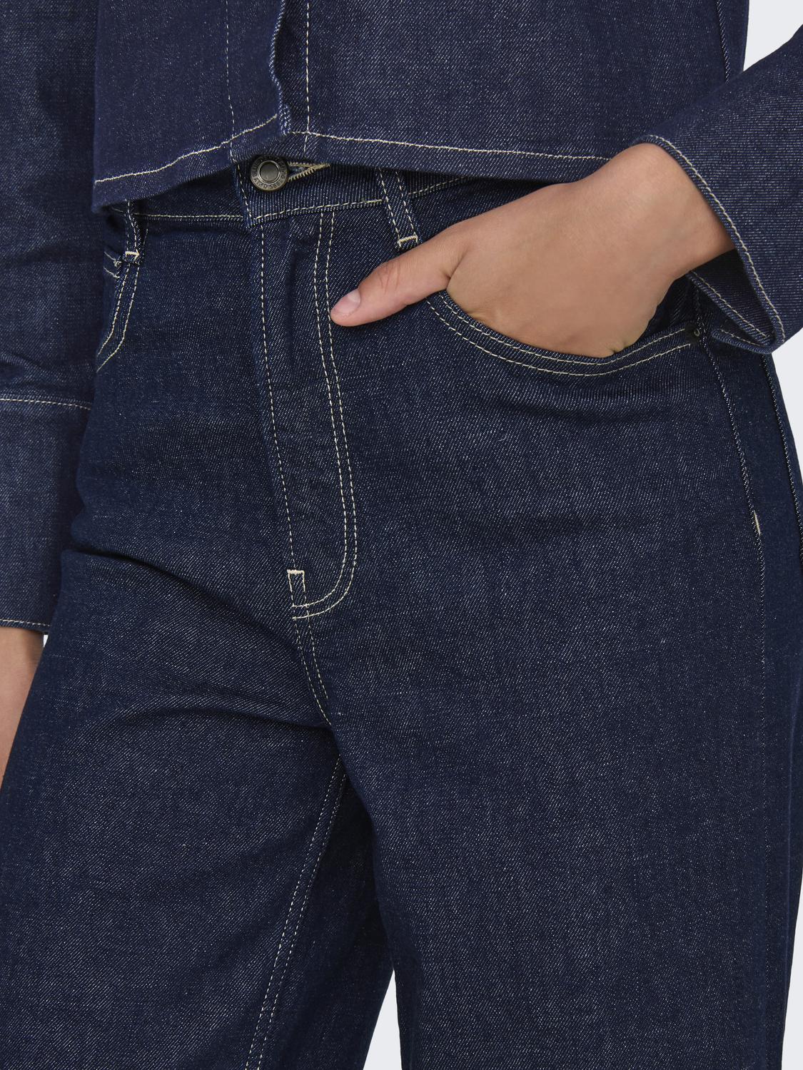 ONLMERCER HW WIDE FOLD UP RINSE DNM REA - 5